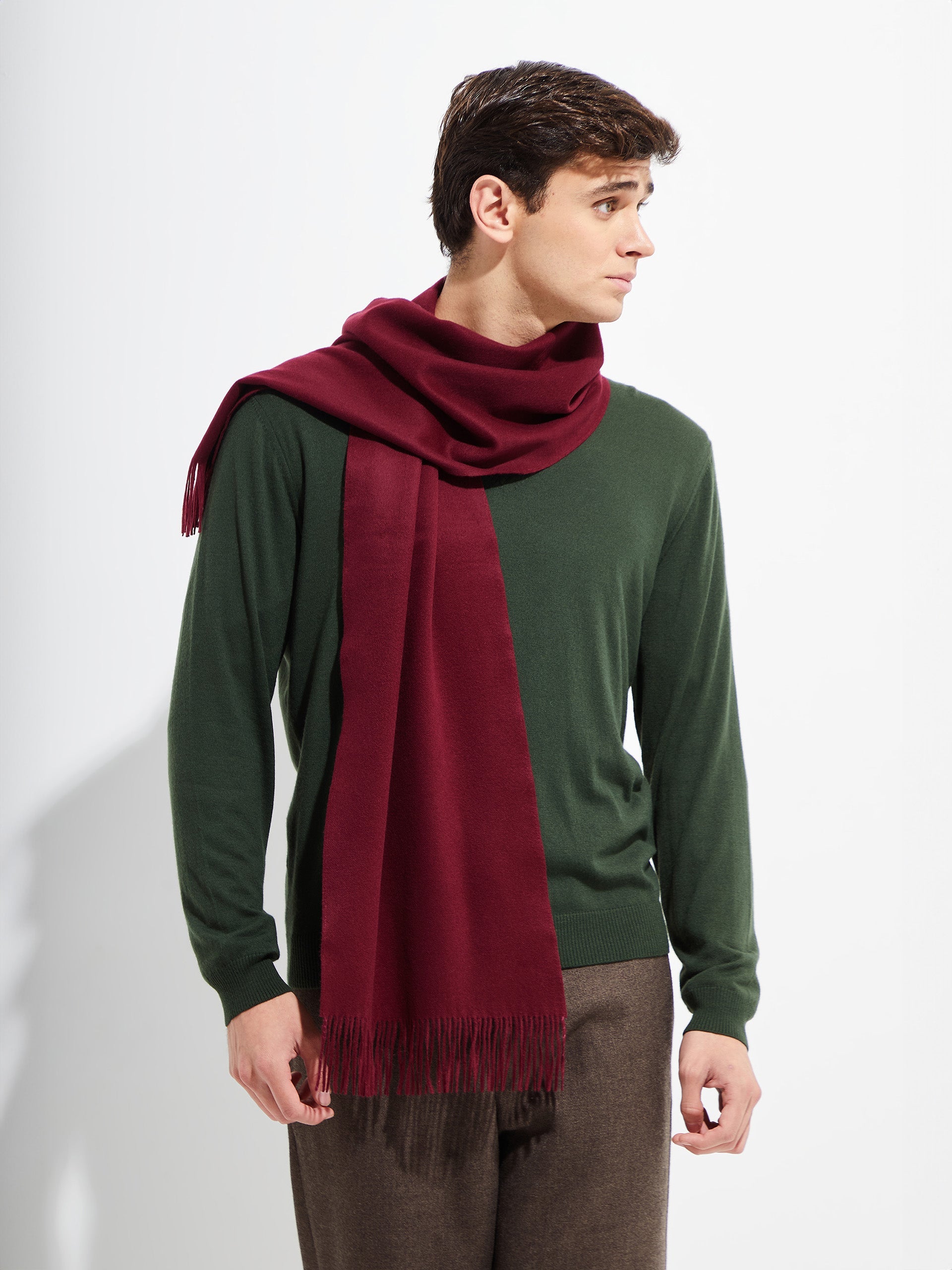 Basel Scarf Vicuña Color Burdeo