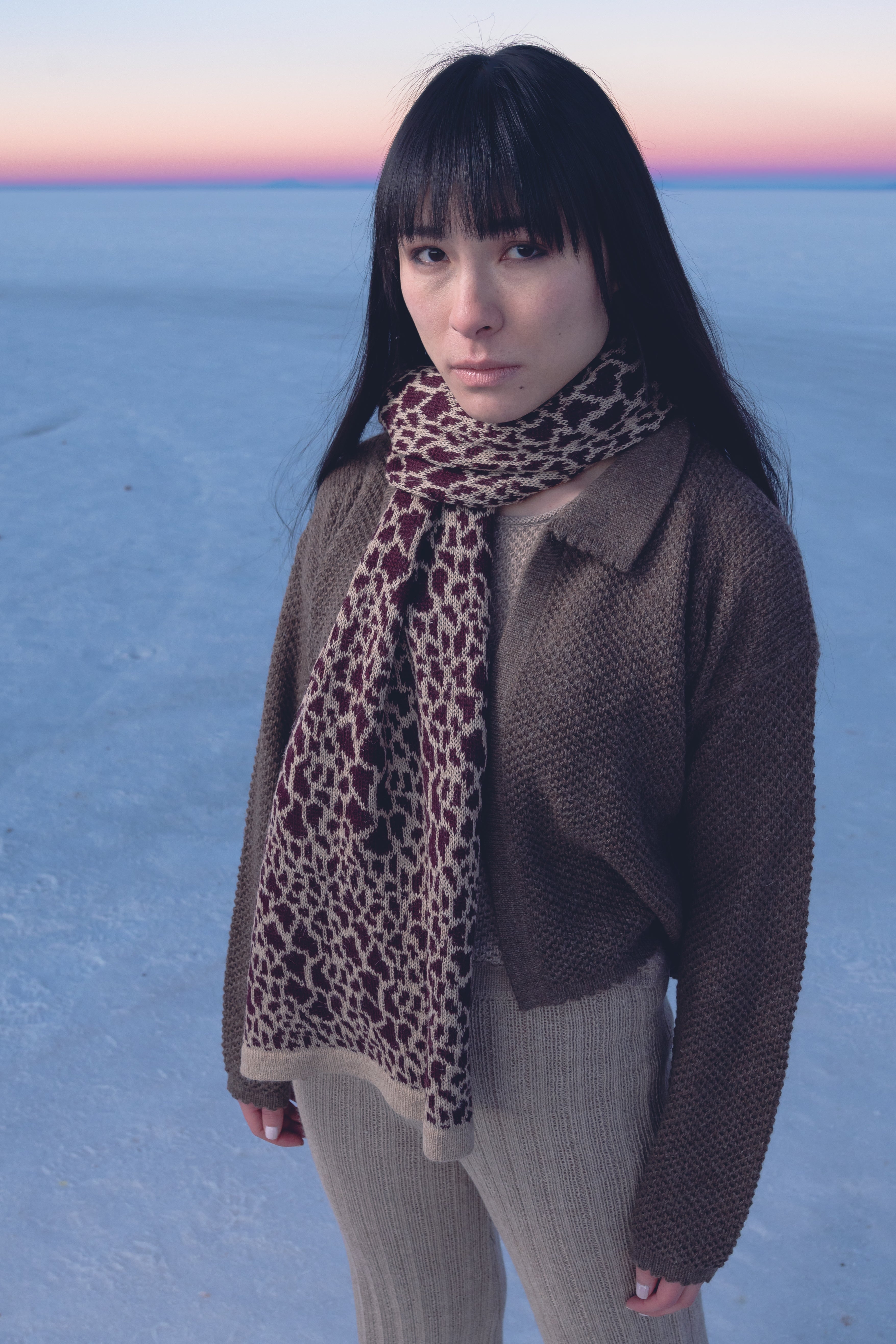 Print Alpaca Scarf - Paz Lifestyle 