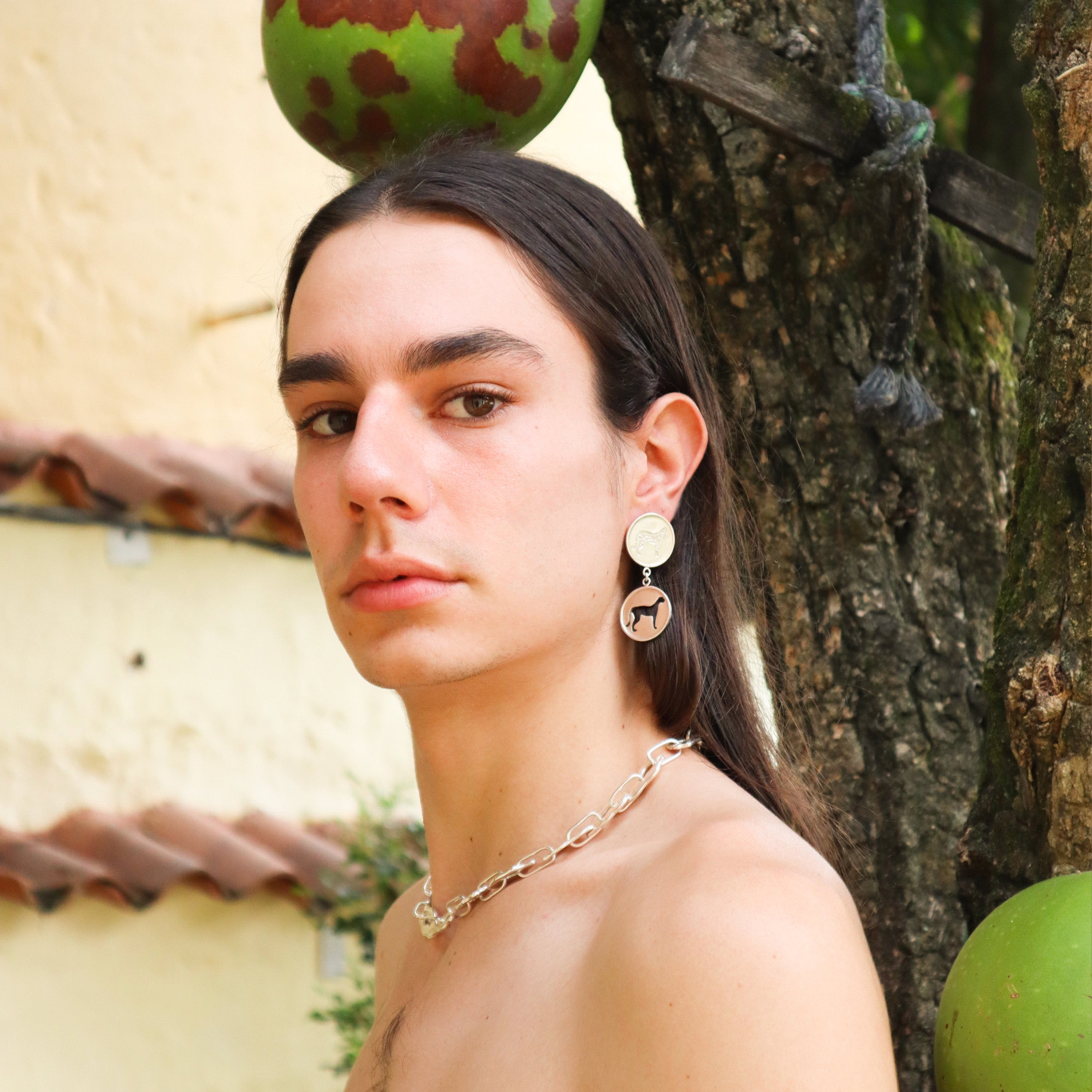 Double Jaguar Coin Earrings - Paz Lifestyle 