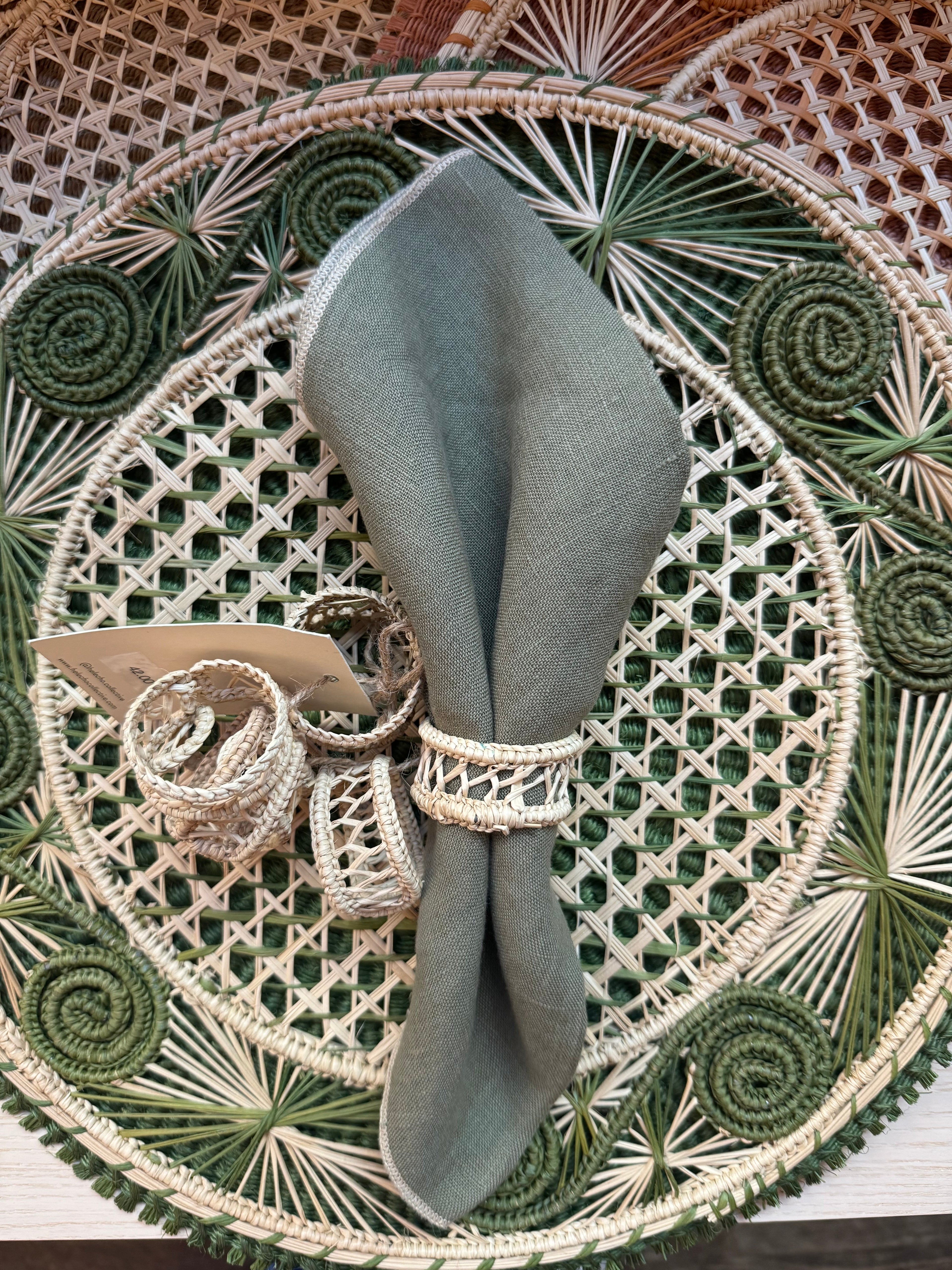 Usicauri Caracol Placemats Green - Paz Lifestyle 