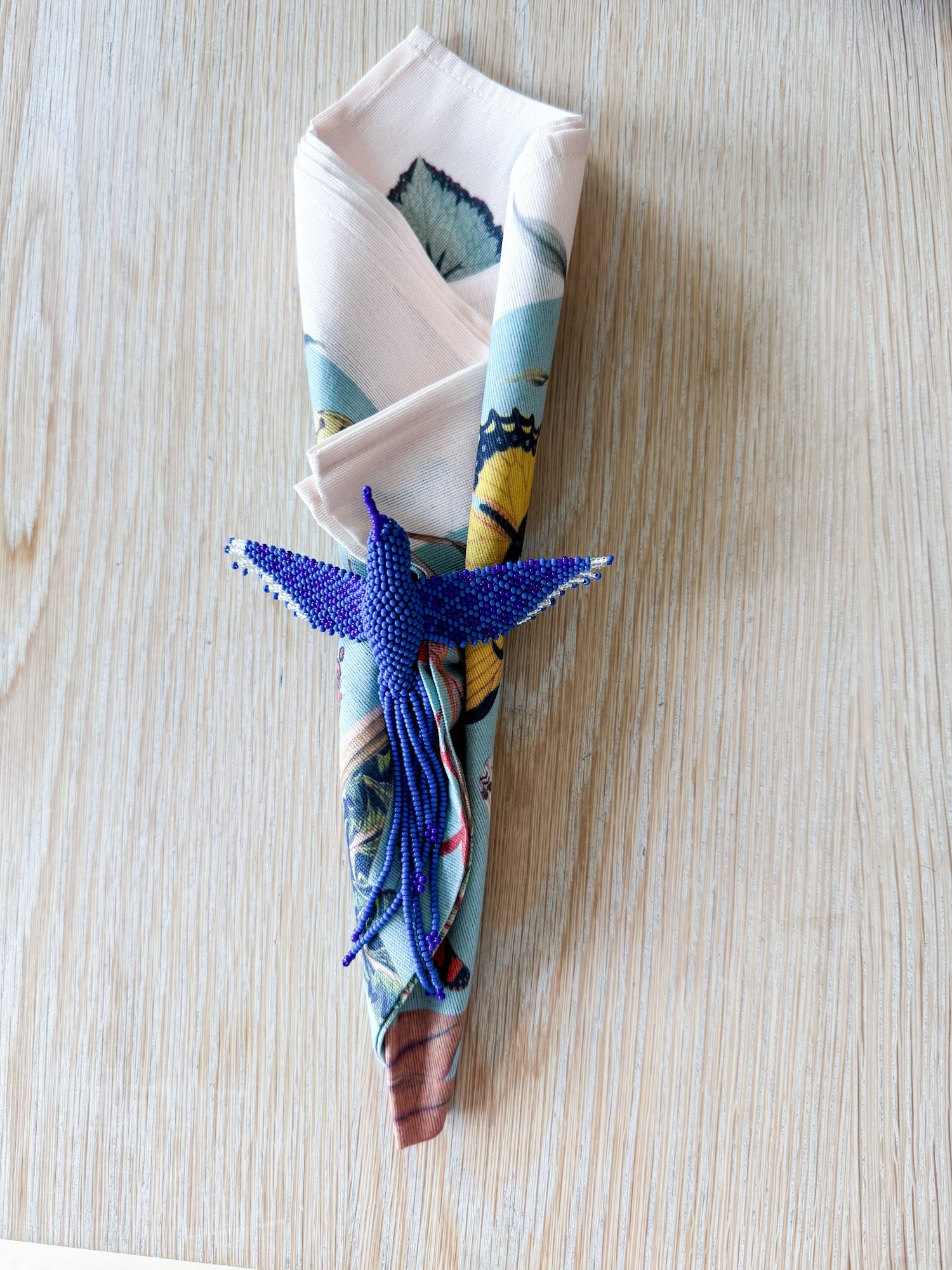 Hummingbird Beaded Napkin Rings - Paz Lifestyle 