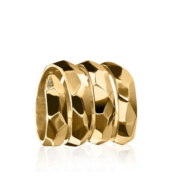 FACETTE TRIPLE COIL DIAMOND RING - Paz Lifestyle 