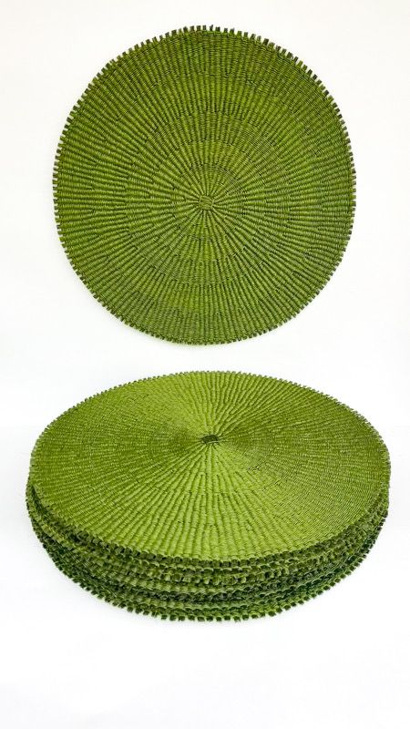 Fique Green Handmade Placemats - Paz Lifestyle 