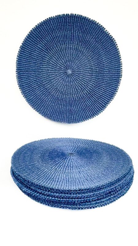 Fique Light Blue Handmade Placemats - Paz Lifestyle 