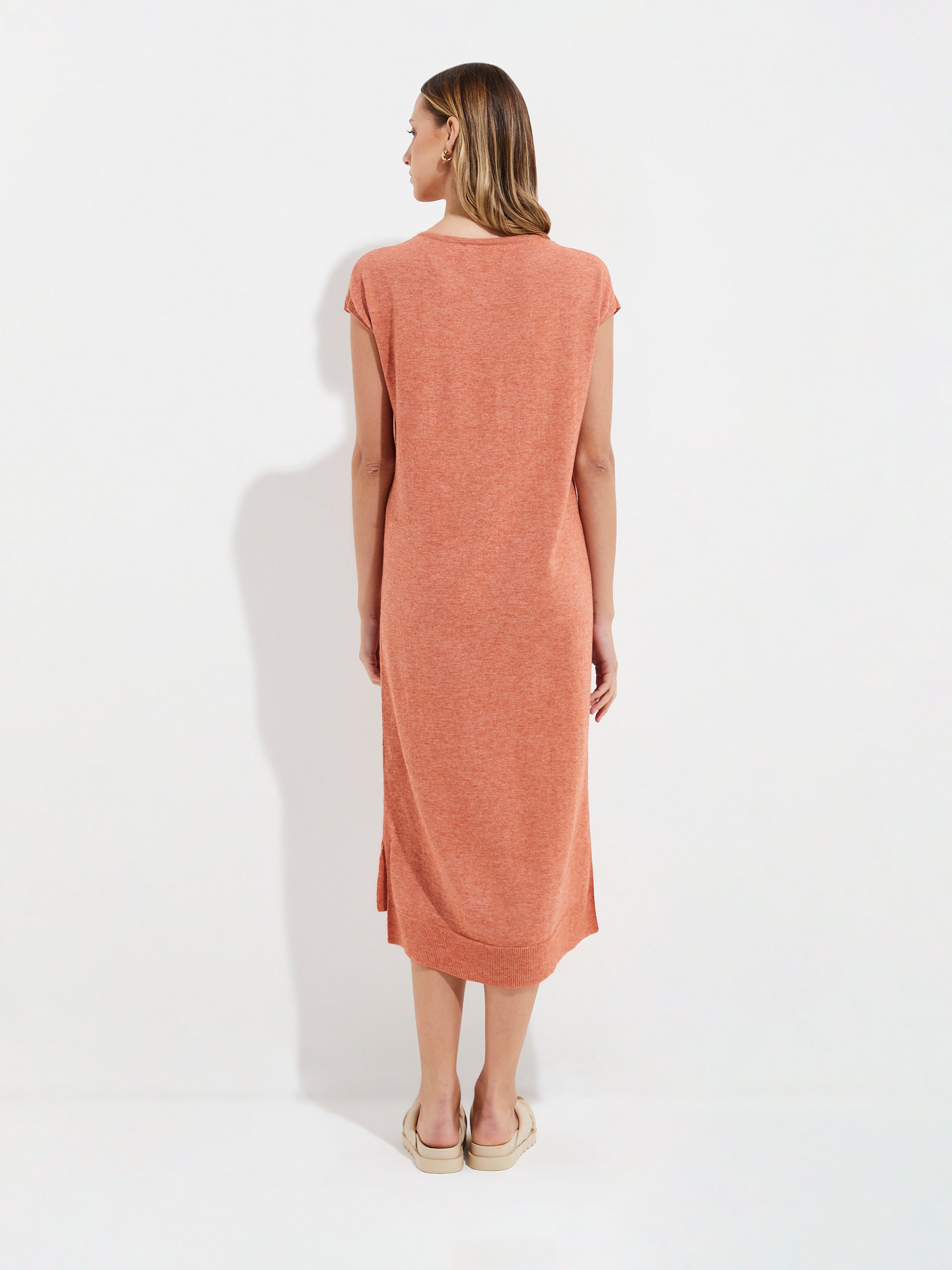 Uresti Dress Cotton Color Orange - Paz Lifestyle 
