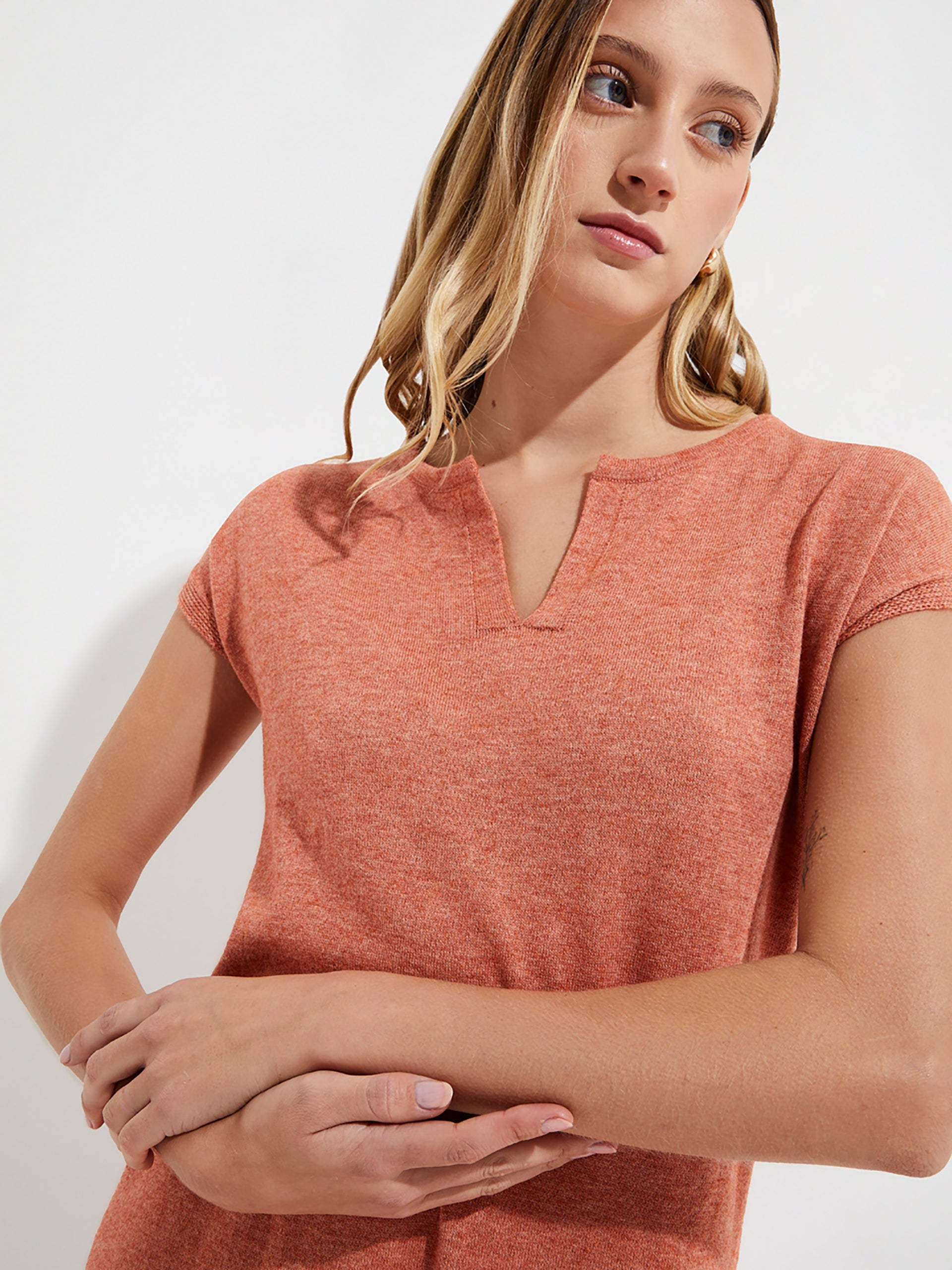 Uresti Dress Cotton Color Orange - Paz Lifestyle 