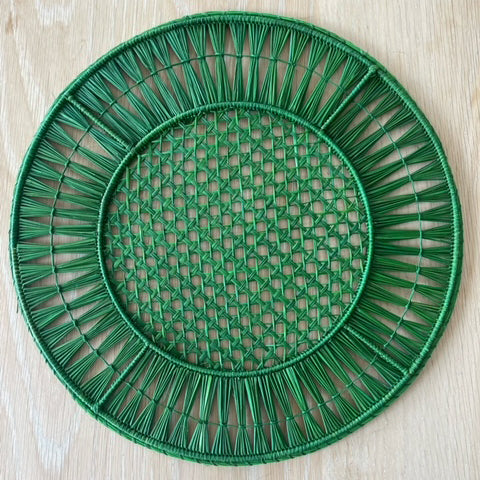 NEW Usiacurí Iraca Placemats (Set of 4) - GREEN - Paz Lifestyle 