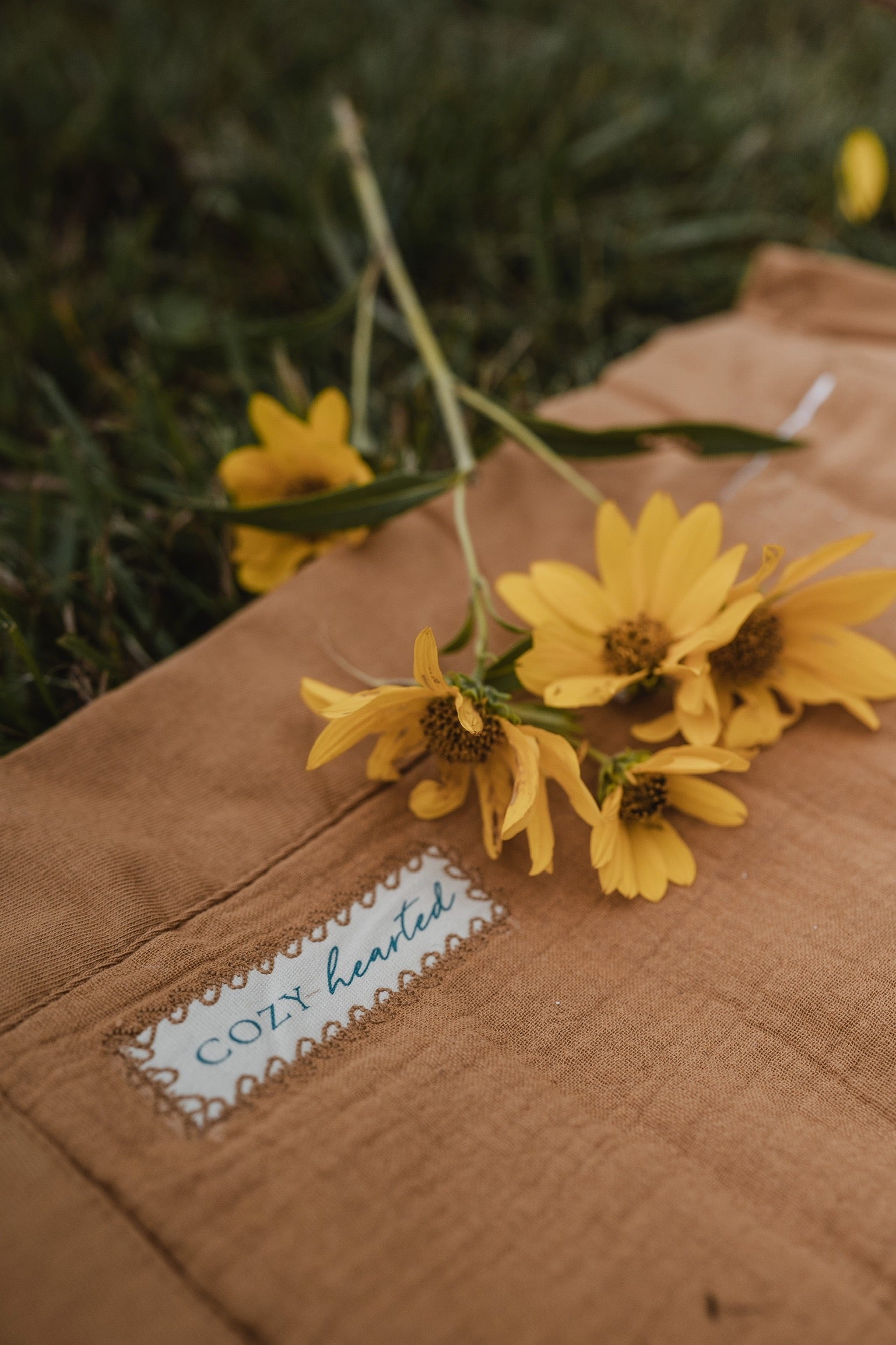 The Mini Cozy Lovey – Organic Baby Security Blanket Set - Gold