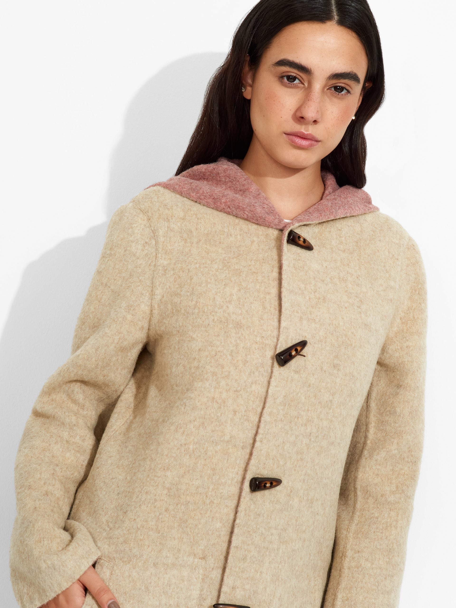Alaia Coat Baby Alpaca Color Pink