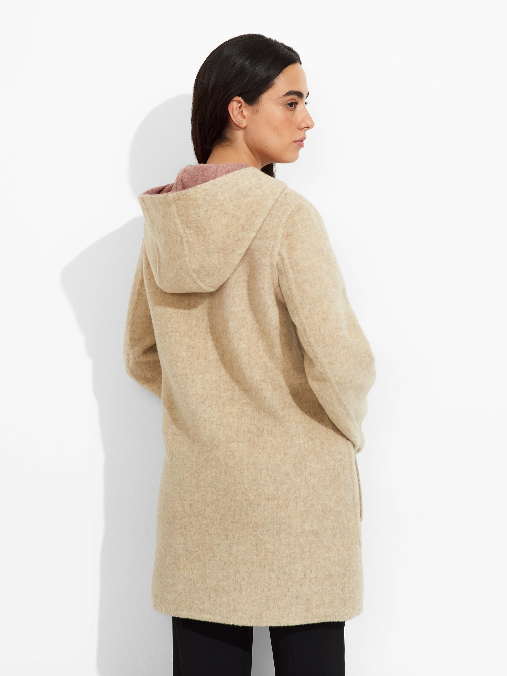 Alaia Coat Baby Alpaca Color Pink - Paz Lifestyle 