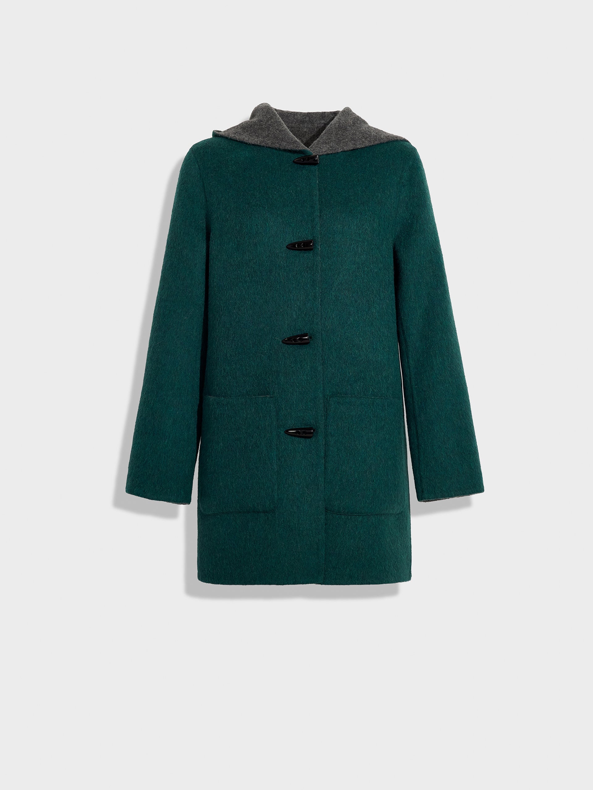 Alaia Coat Baby Alpaca Color Green - Paz Lifestyle 