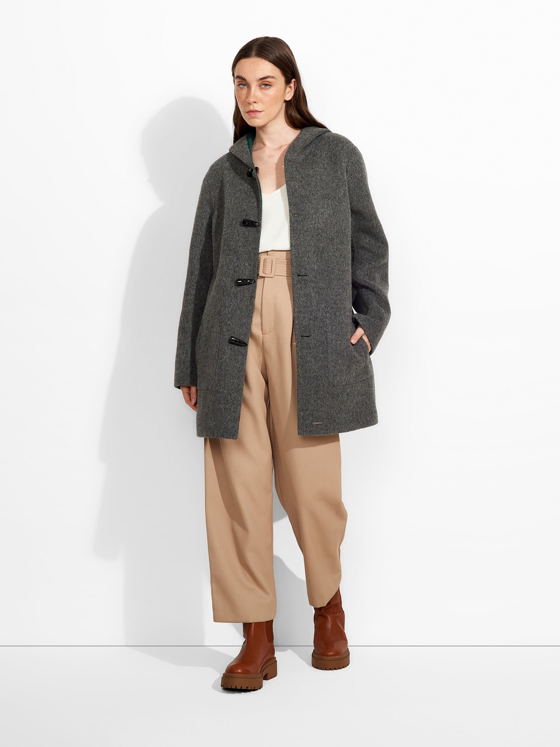 Alaia Coat Baby Alpaca Color Green - Paz Lifestyle 