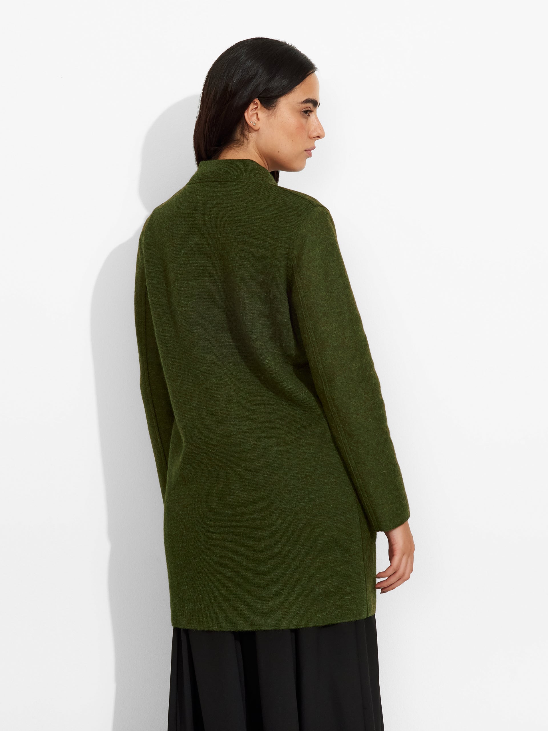 Zybil Coat Alpaca Color Green