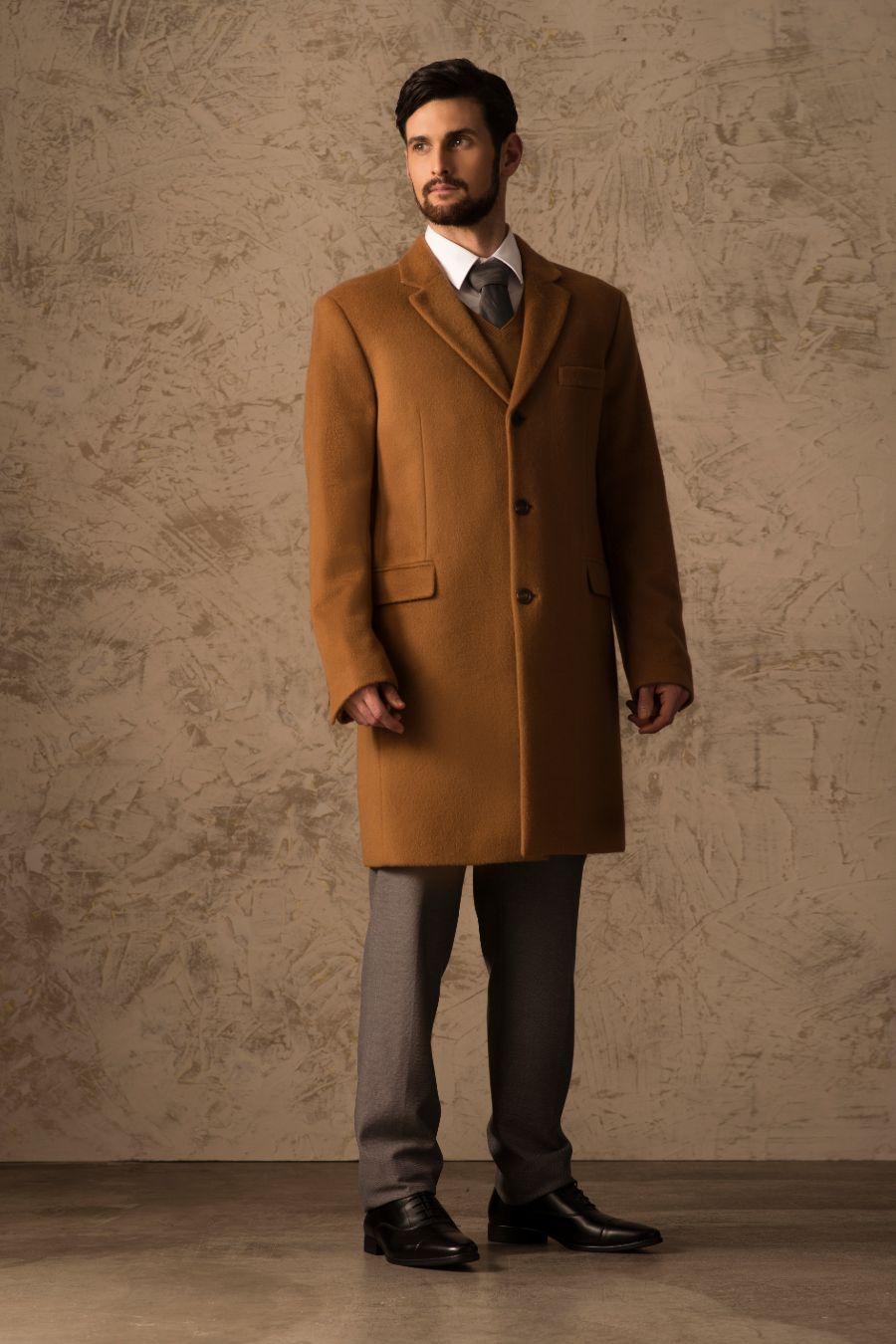 Boris Coat Vicuña Color Camel
