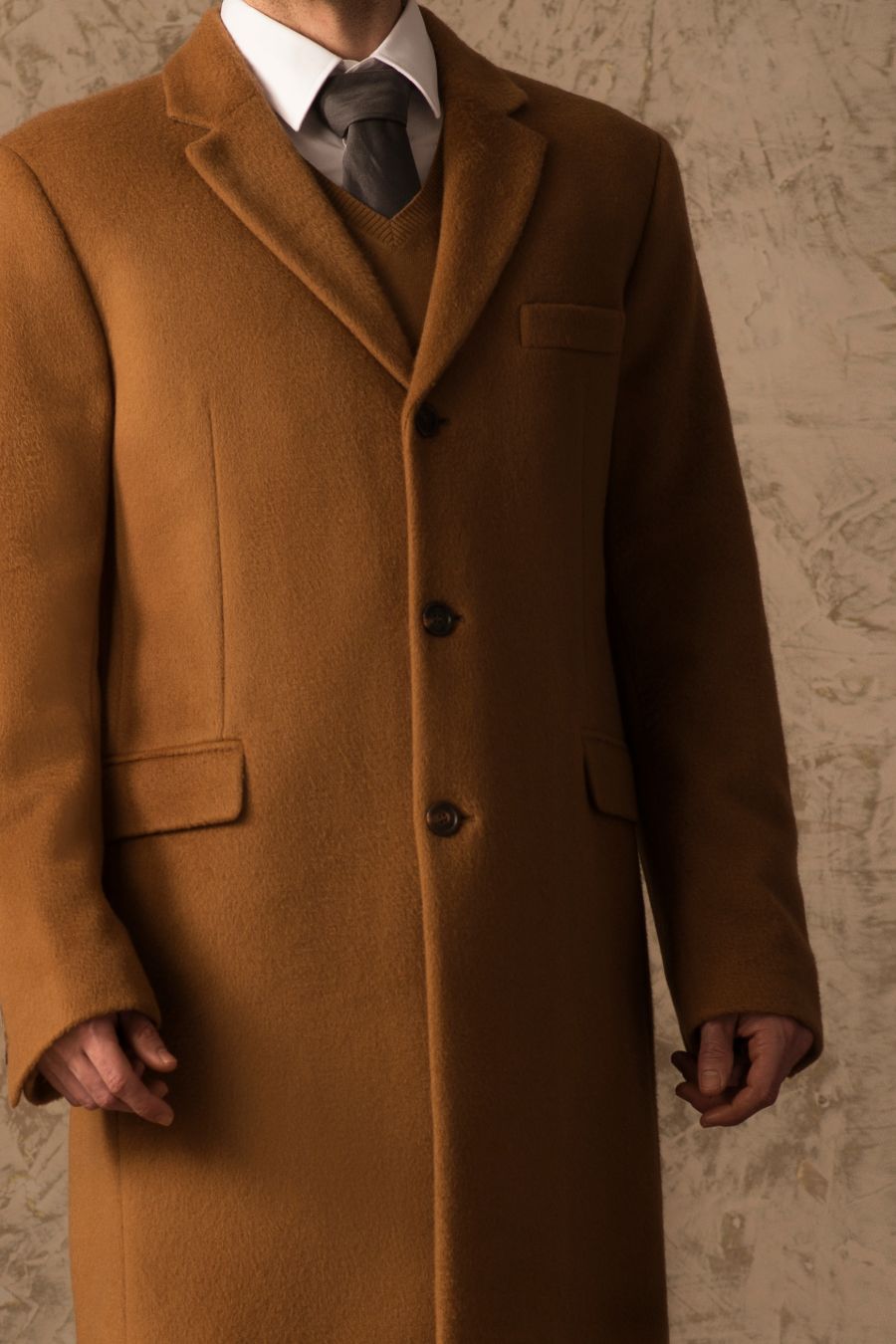 Boris Coat Vicuña Color Camel