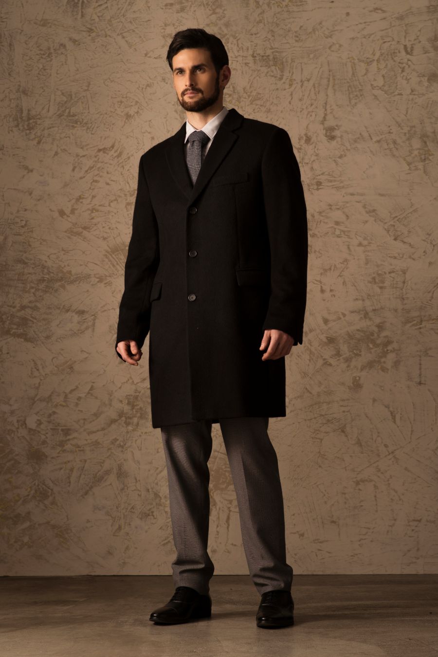 Boris Coat Vicuña Color Black