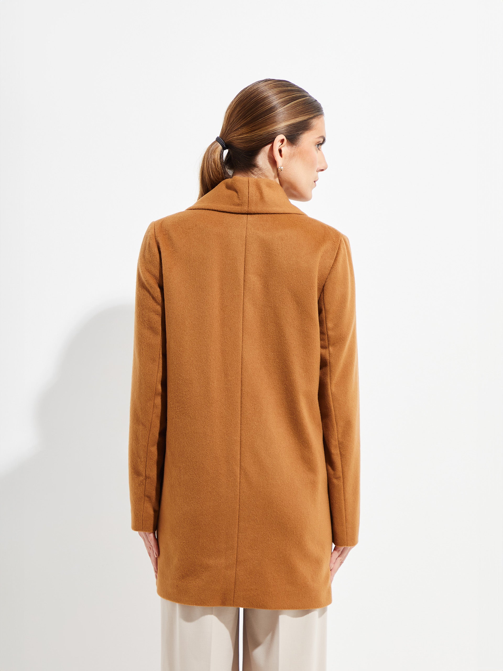 Short Swing Coat Vicuña Color Camel