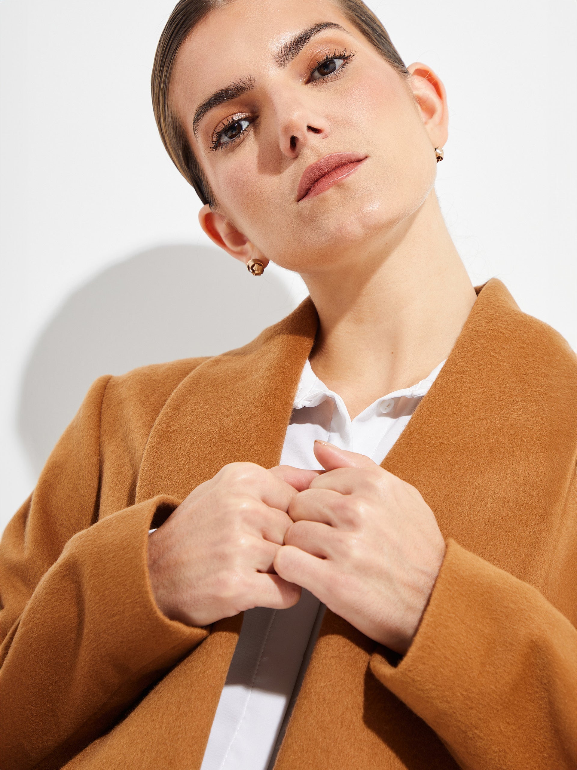 Short Swing Coat Vicuña Color Camel