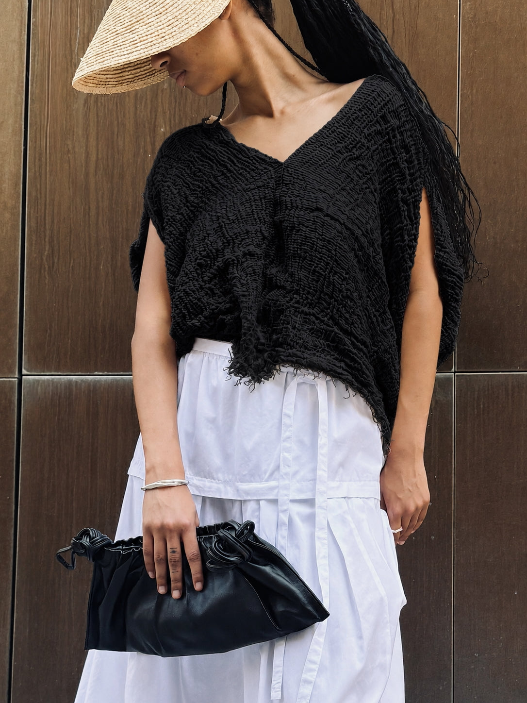 Hannah V neck top