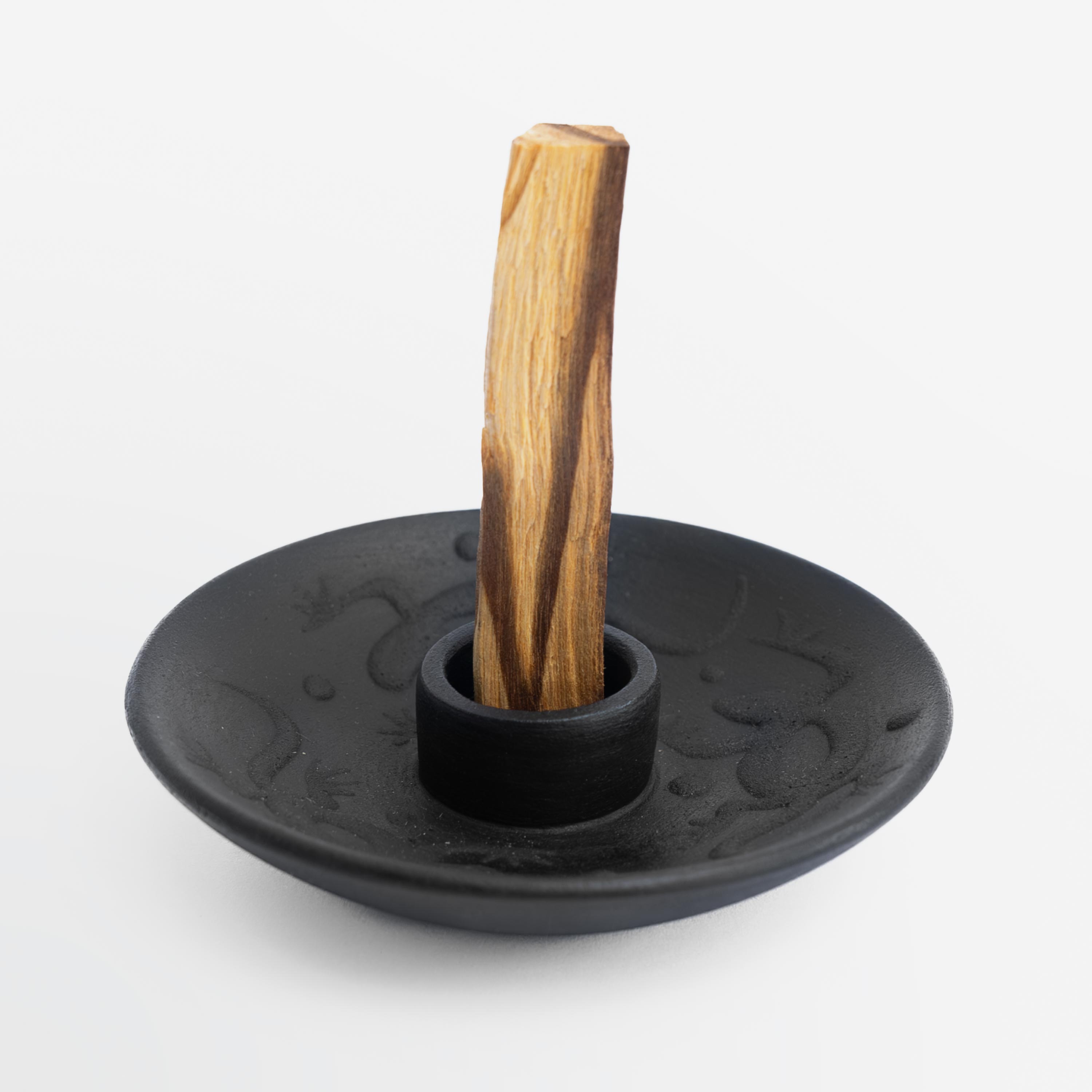 Palo Santo Holder Black Matte (with five Palo Santo Sticks) - Paz Lifestyle 