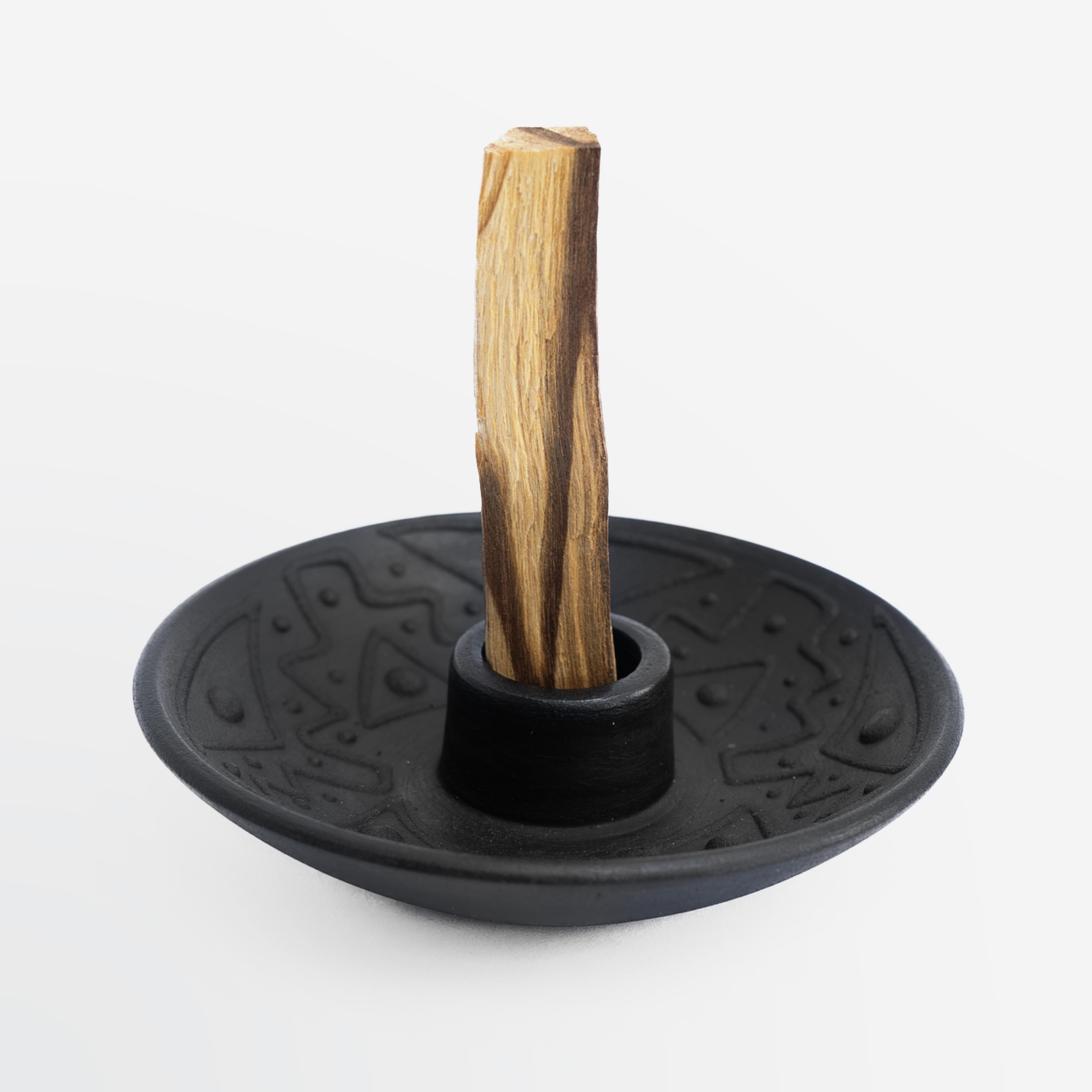 Palo Santo Holder Black Matte (with five Palo Santo Sticks) - Paz Lifestyle 