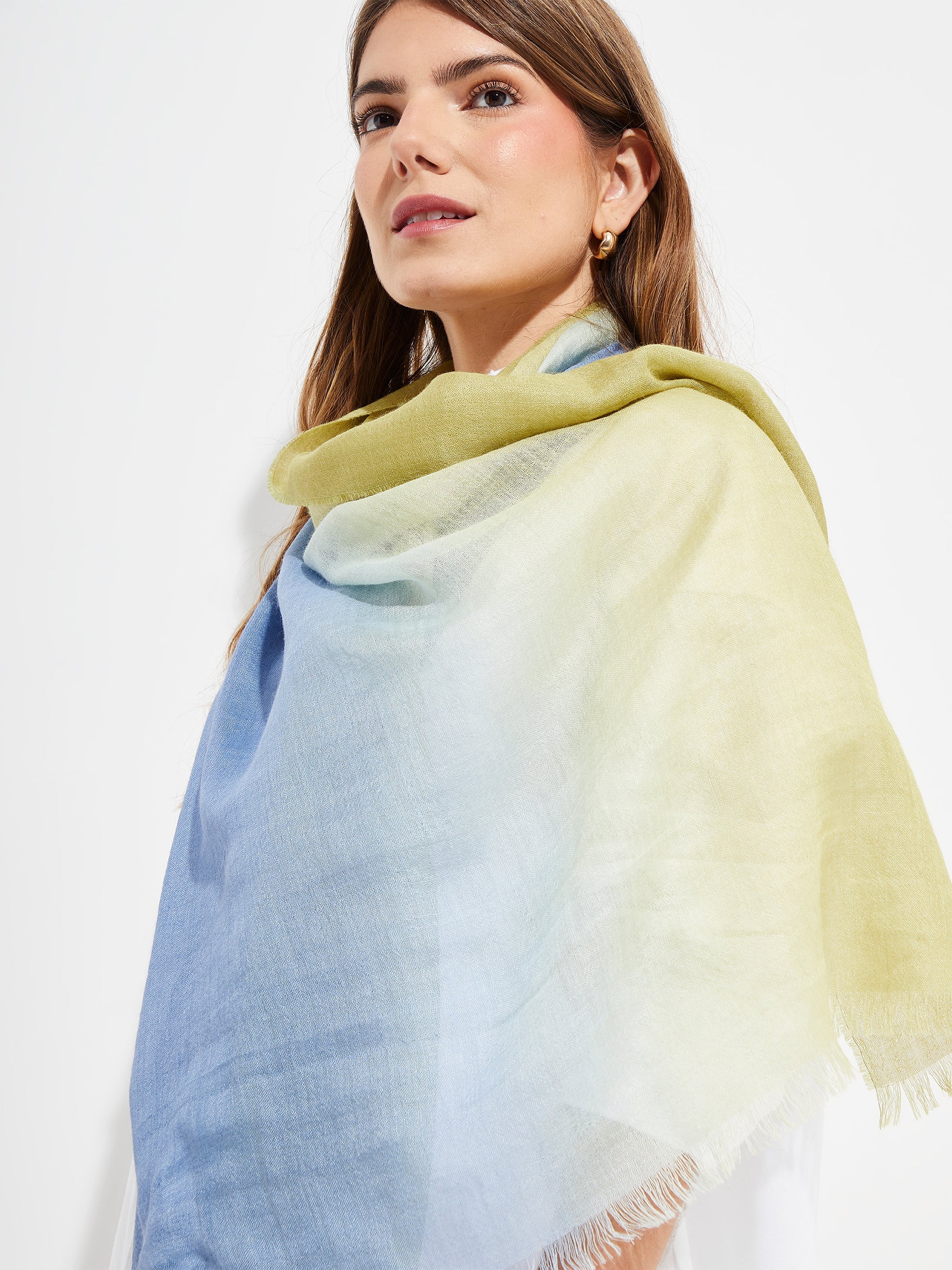 Yacob Shawl Baby Alpaca Color Blue - Paz Lifestyle 