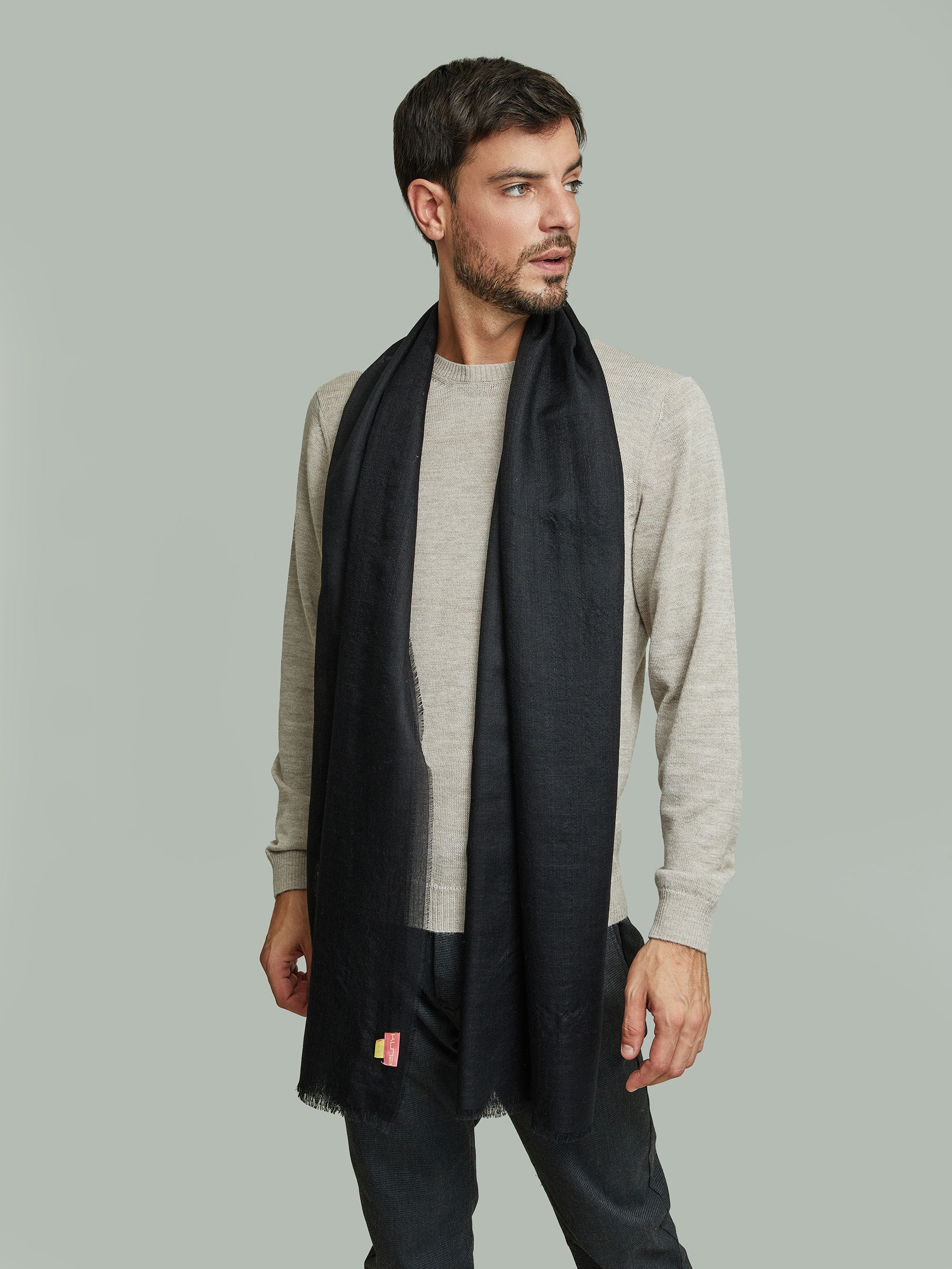 Patito Shawl Baby Alpaca Color Black