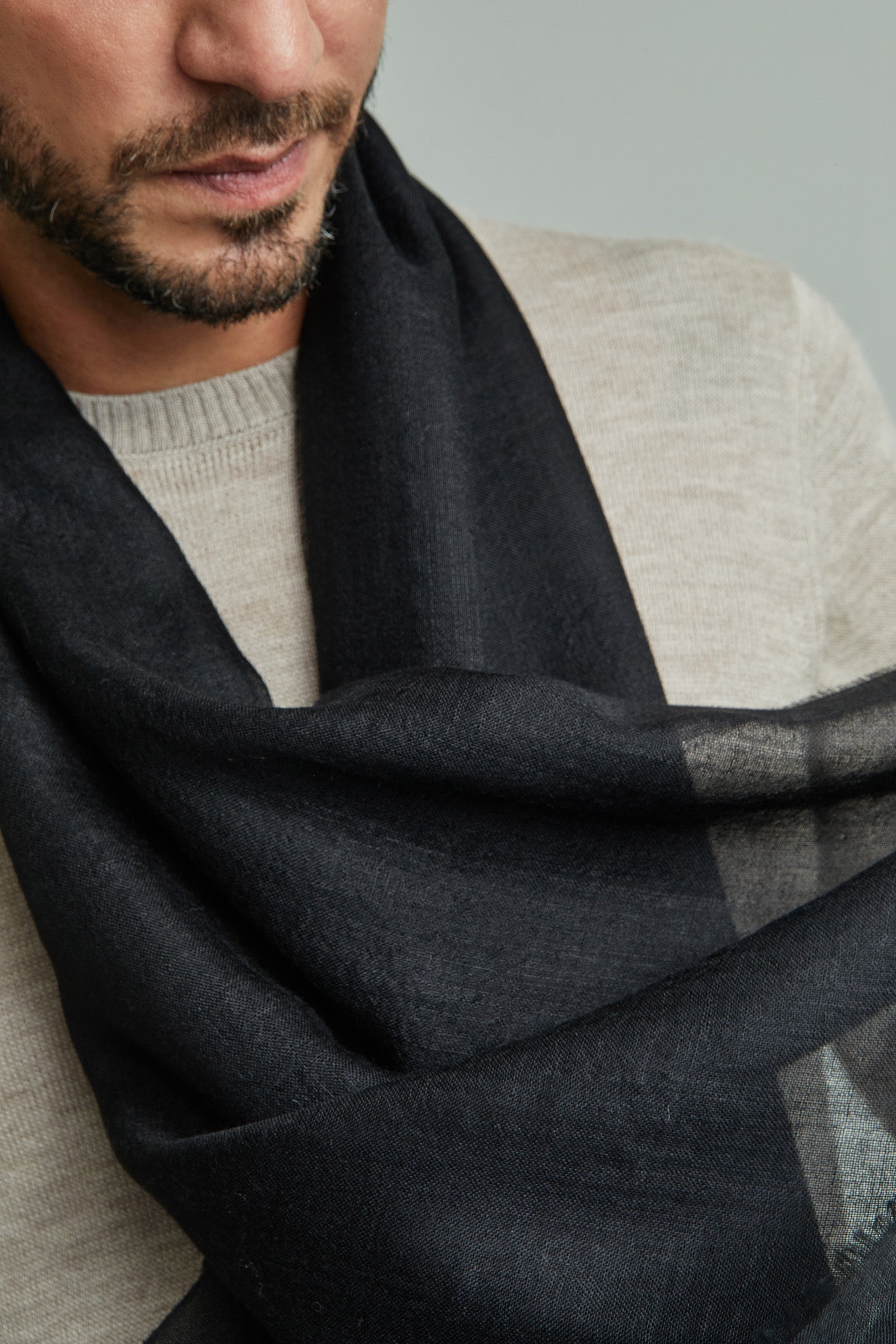 Patito Shawl Baby Alpaca Color Black