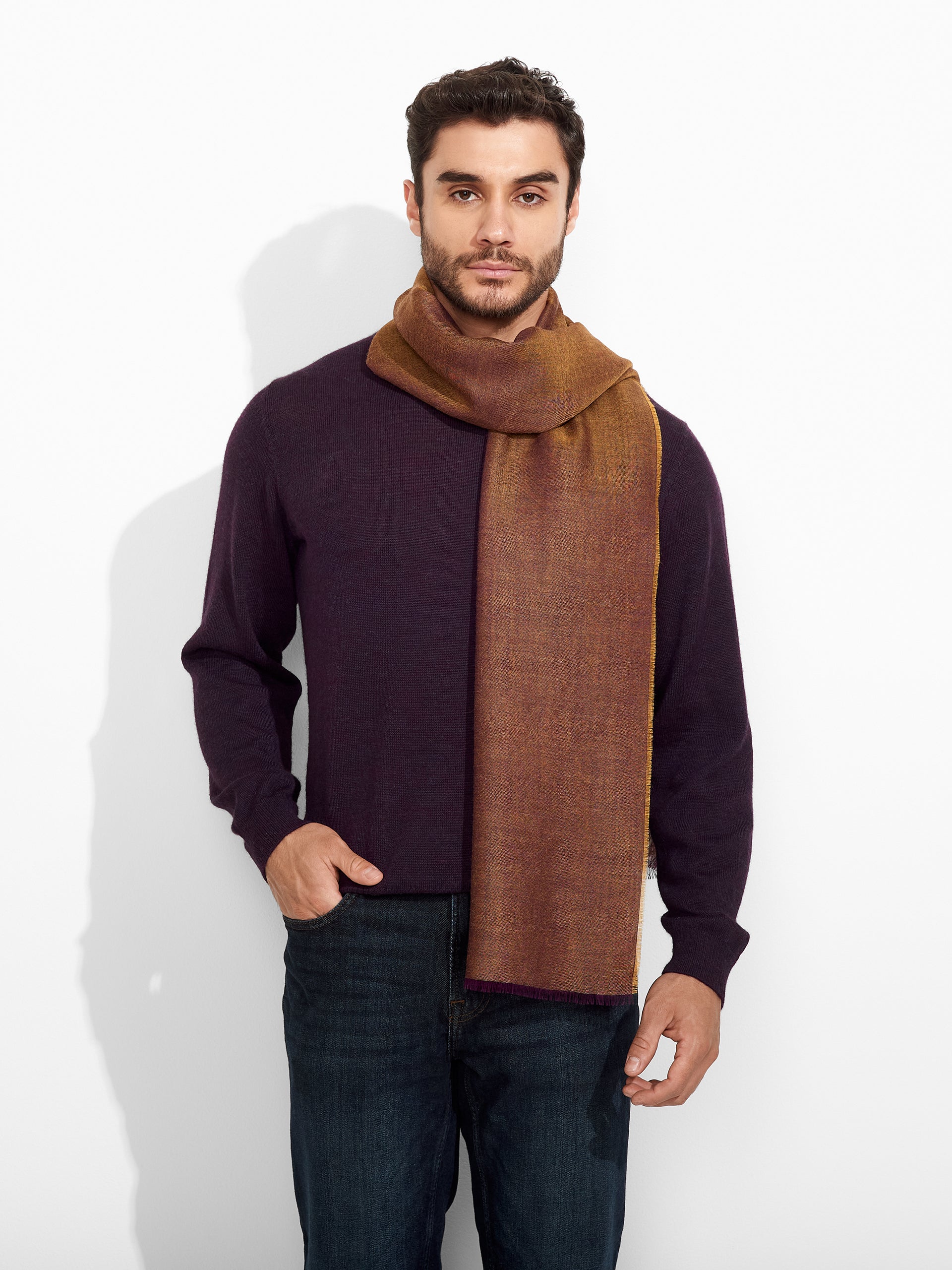 Zaina Shawl Baby Alpaca Color Brown