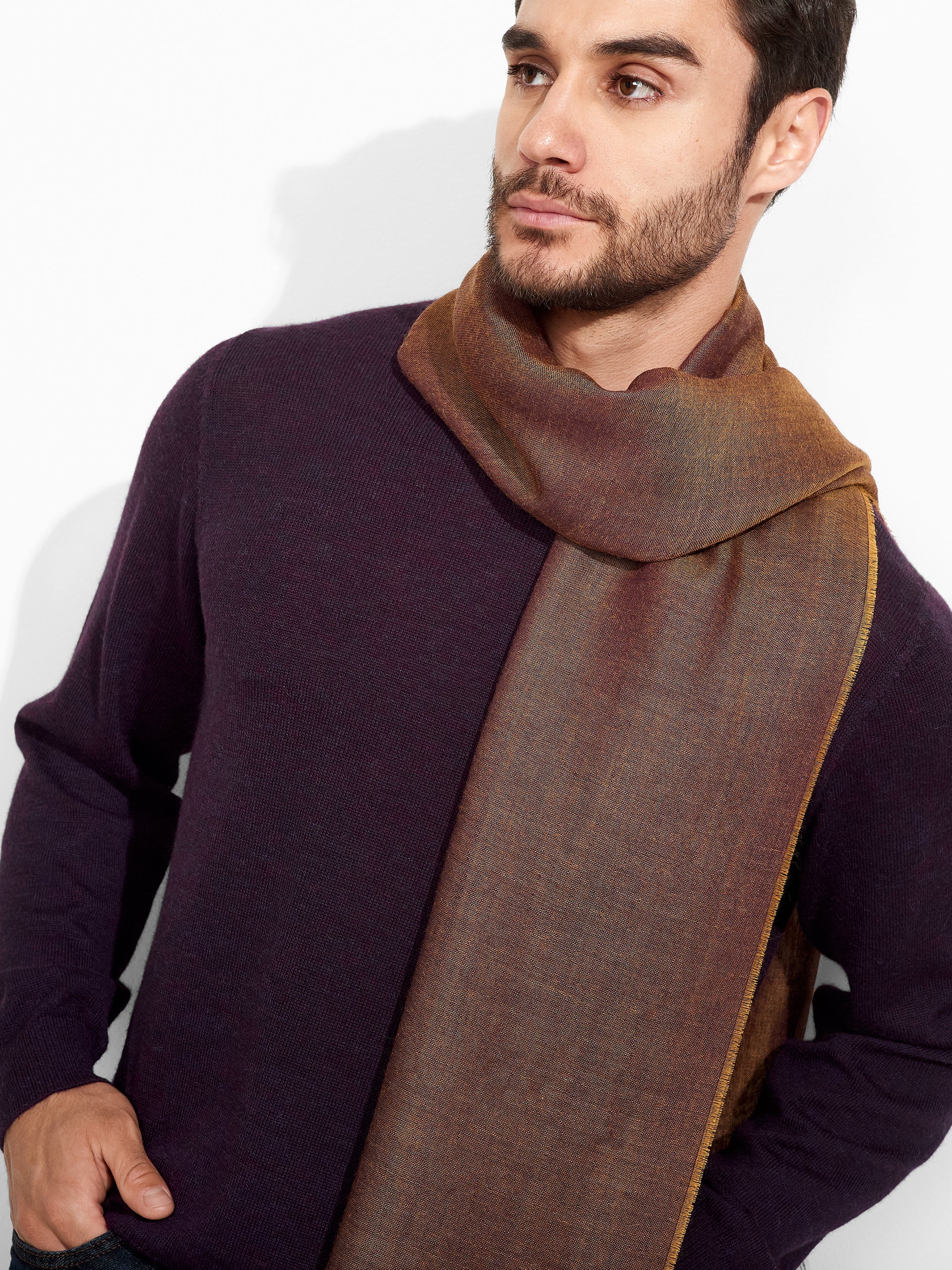 Zaina Shawl Baby Alpaca Color Brown