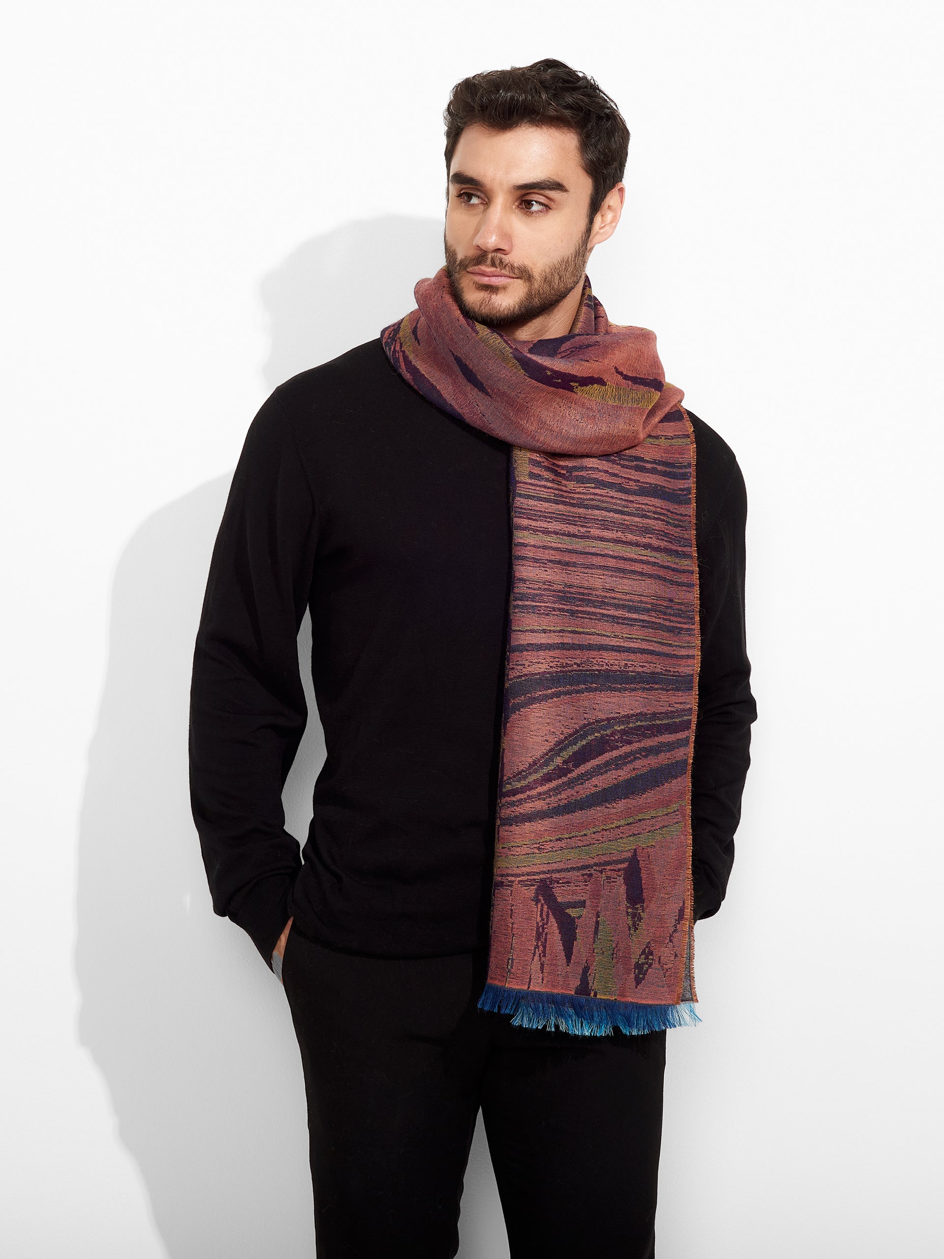 Zubi Shawl Baby Alpaca Color Pink