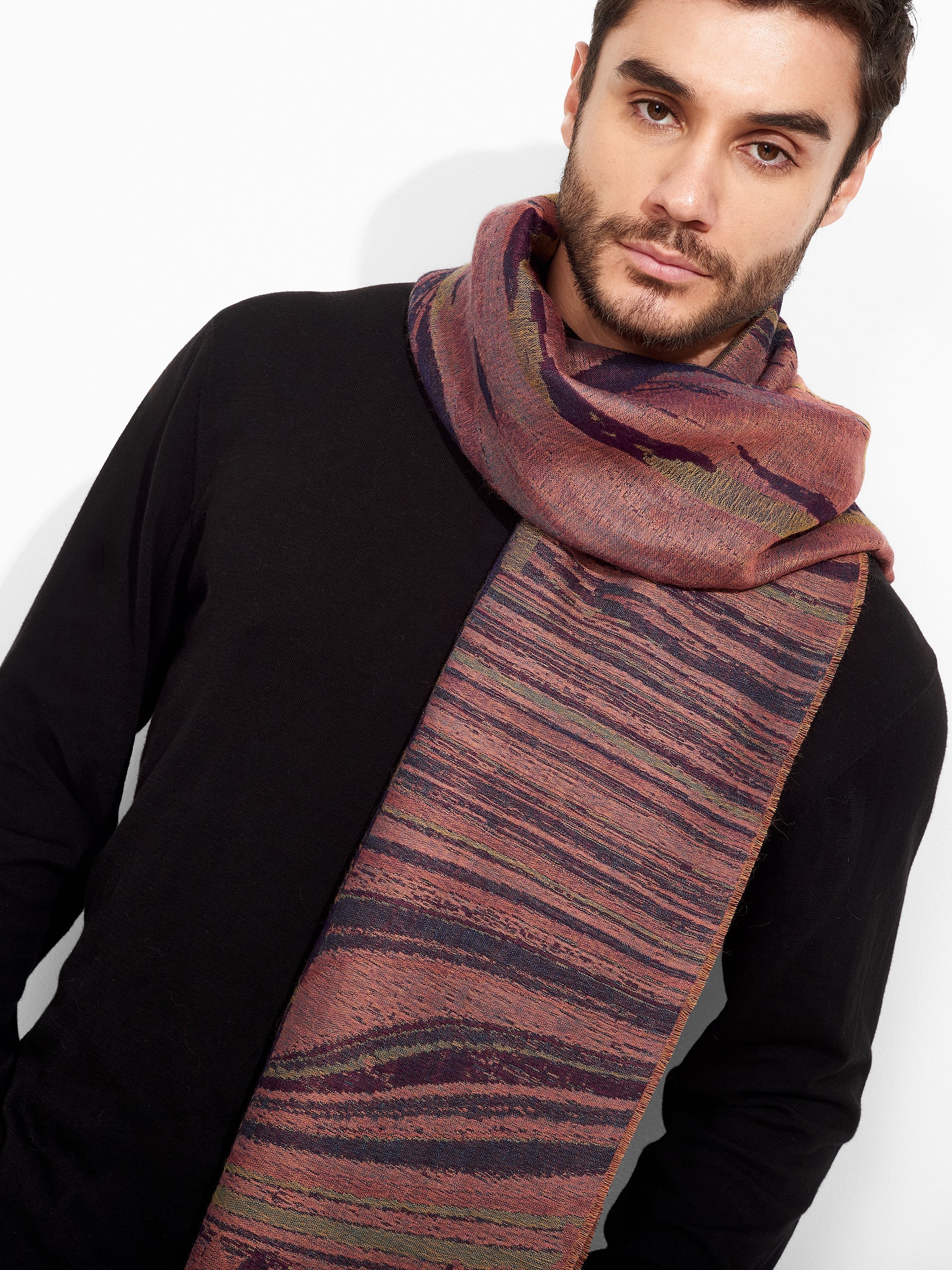 Zubi Shawl Baby Alpaca Color Pink