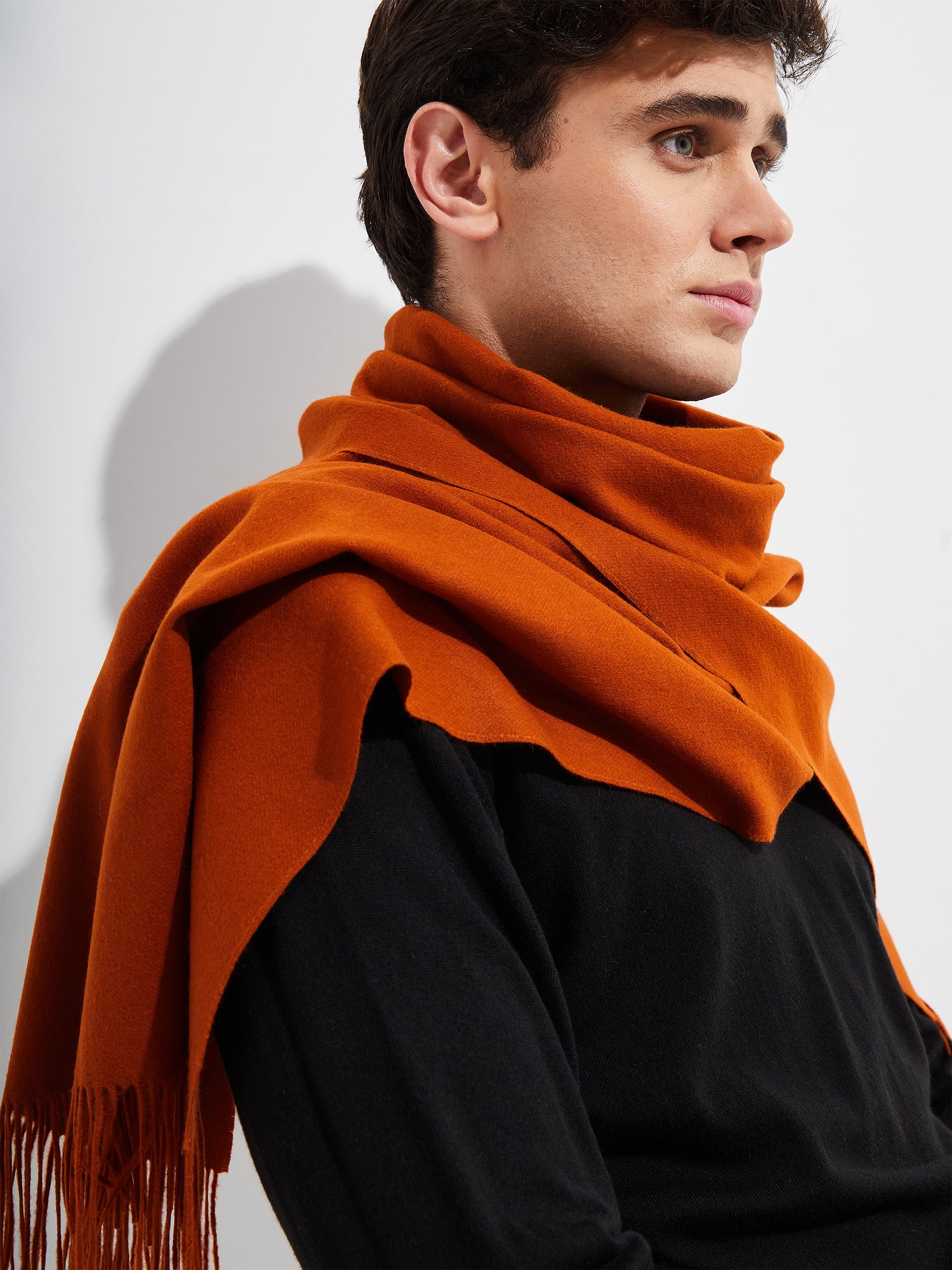 Bellinzona Shawl Vicuña Color Naranja