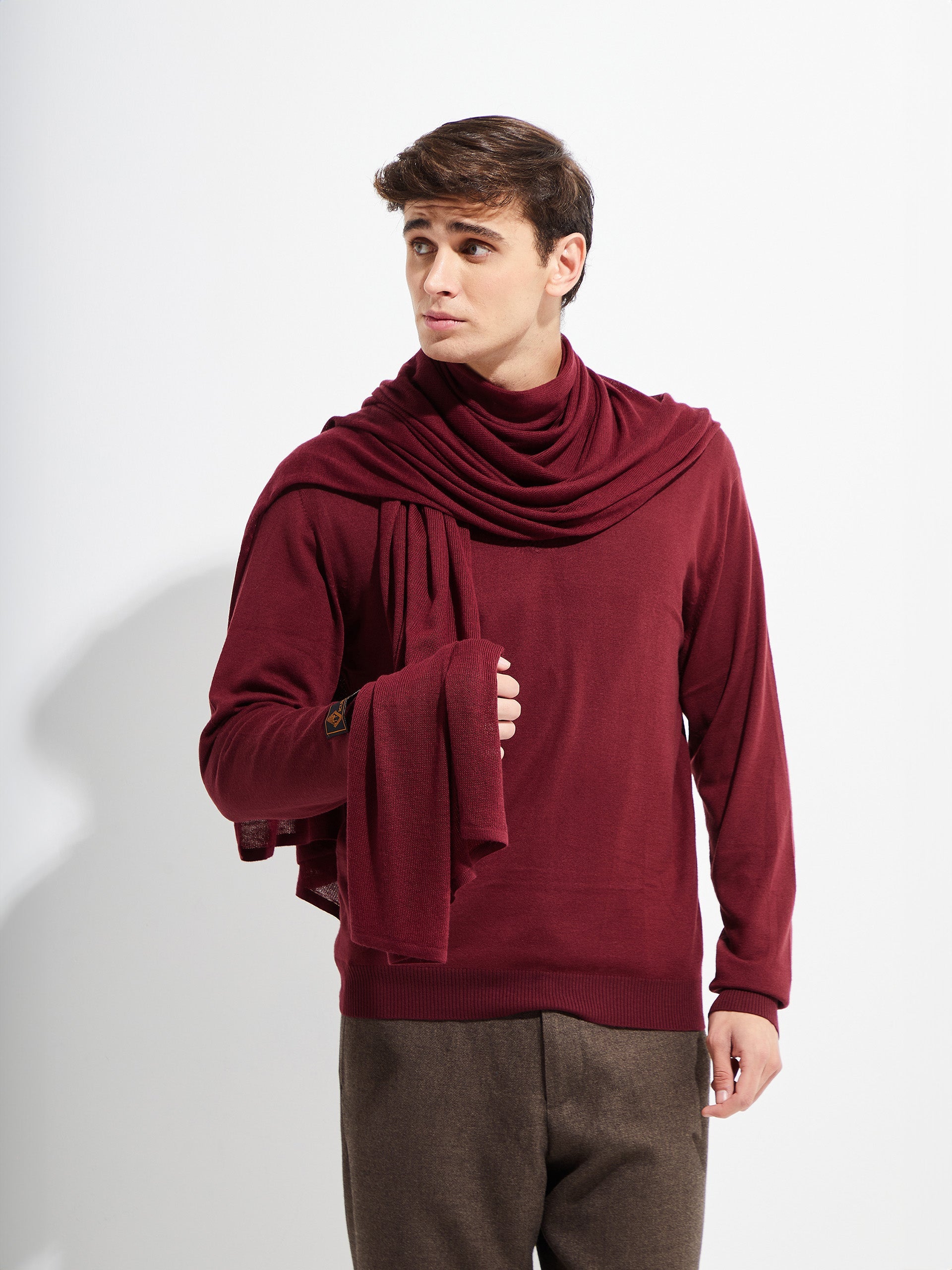 Bouveret Shawl Vicuña Color Burdeo