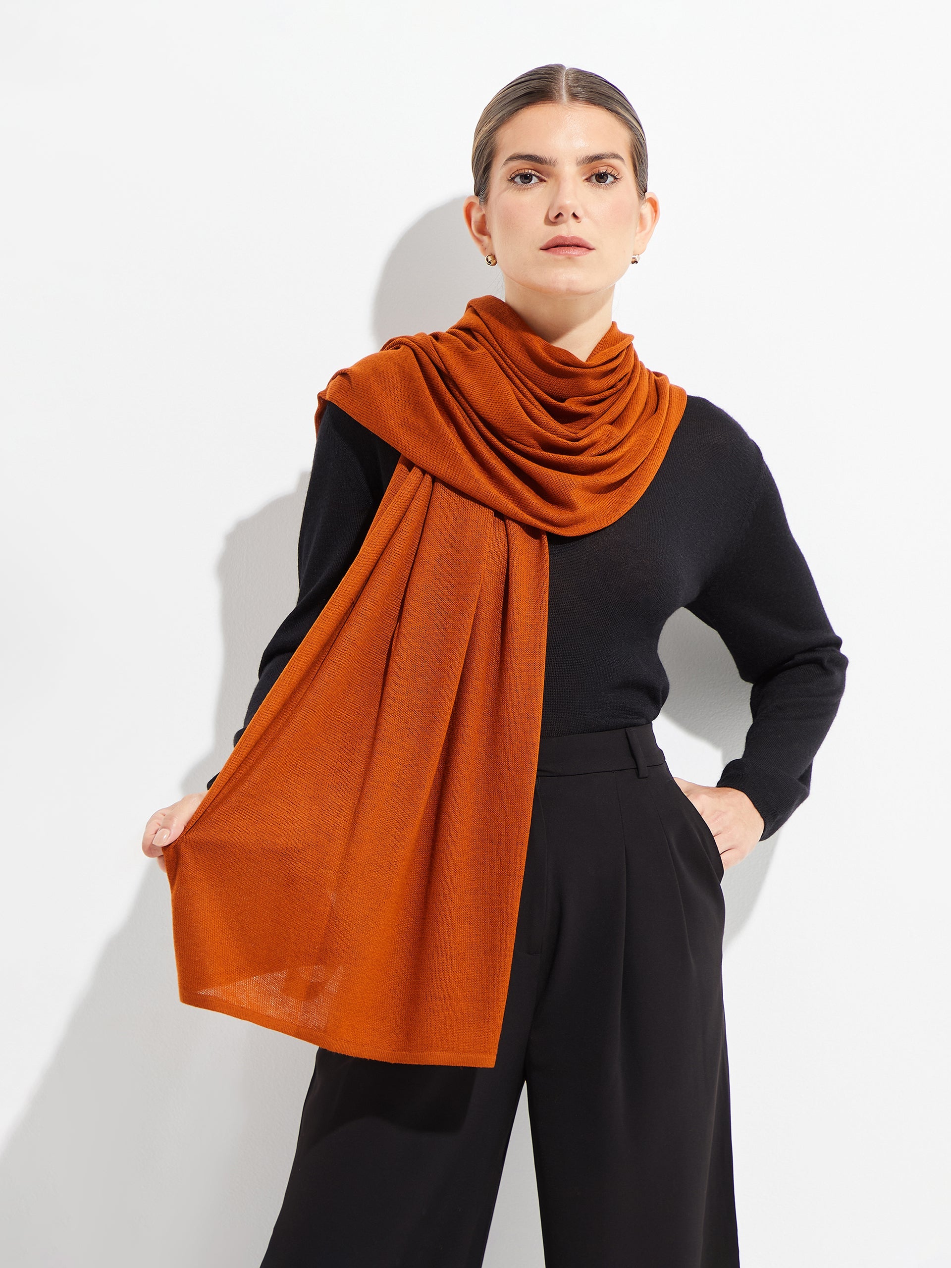 Bouveret Shawl Vicuña Color Naranja