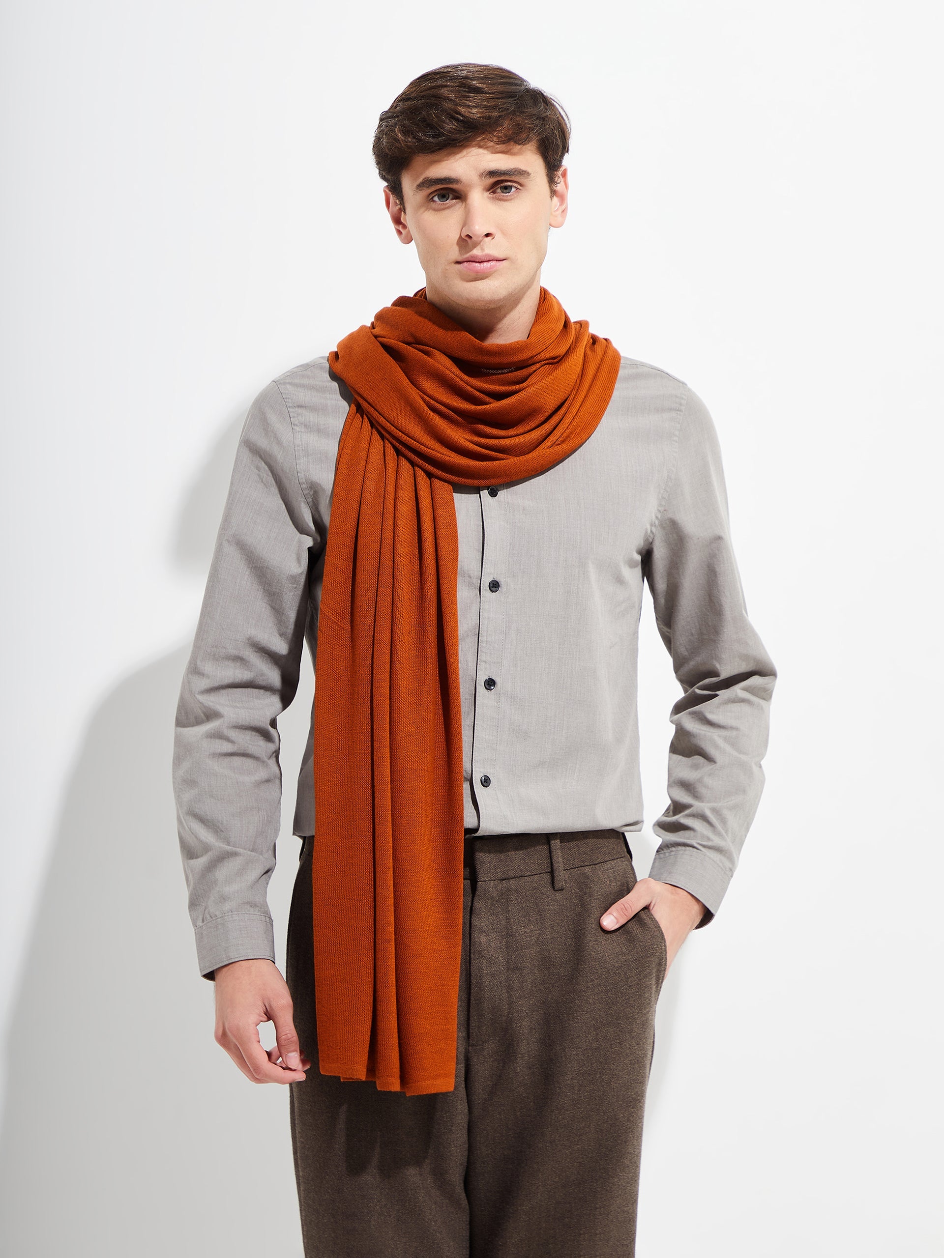 Bouveret Shawl Vicuña Color Naranja