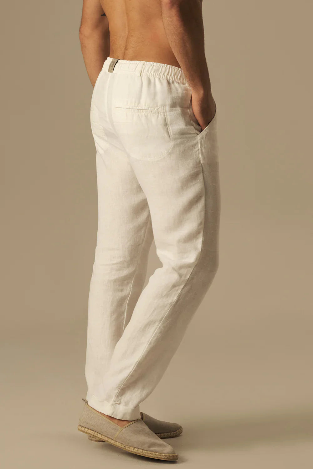 Linen Cabo Pants White by Ilot - Paz Lifestyle 