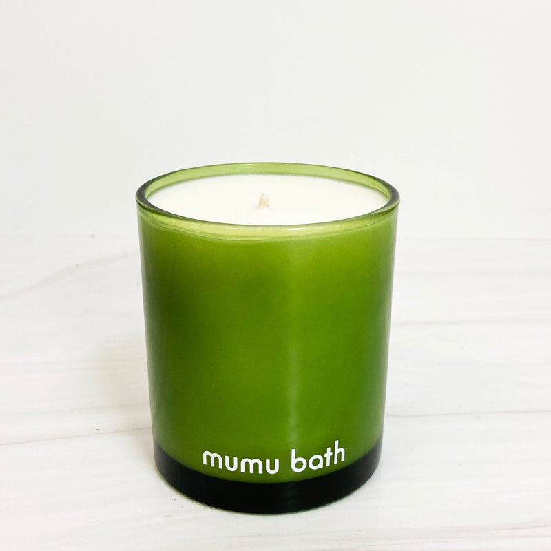 Luxe Natural Scented Candle in Emerald Green Jar - Mumu Bath