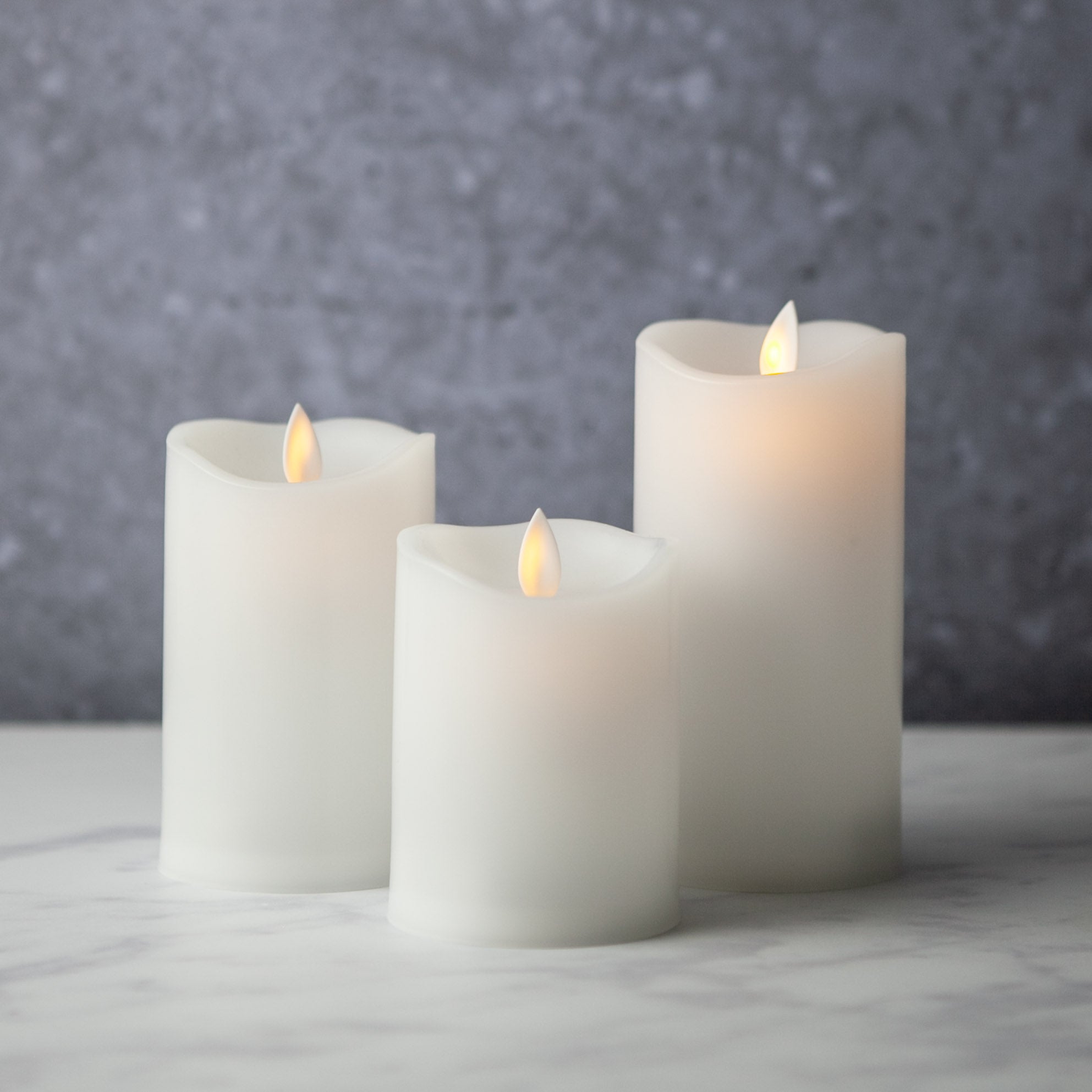 Led Flameless Candles with remote Set of 3 - Paz Lifestyle 
