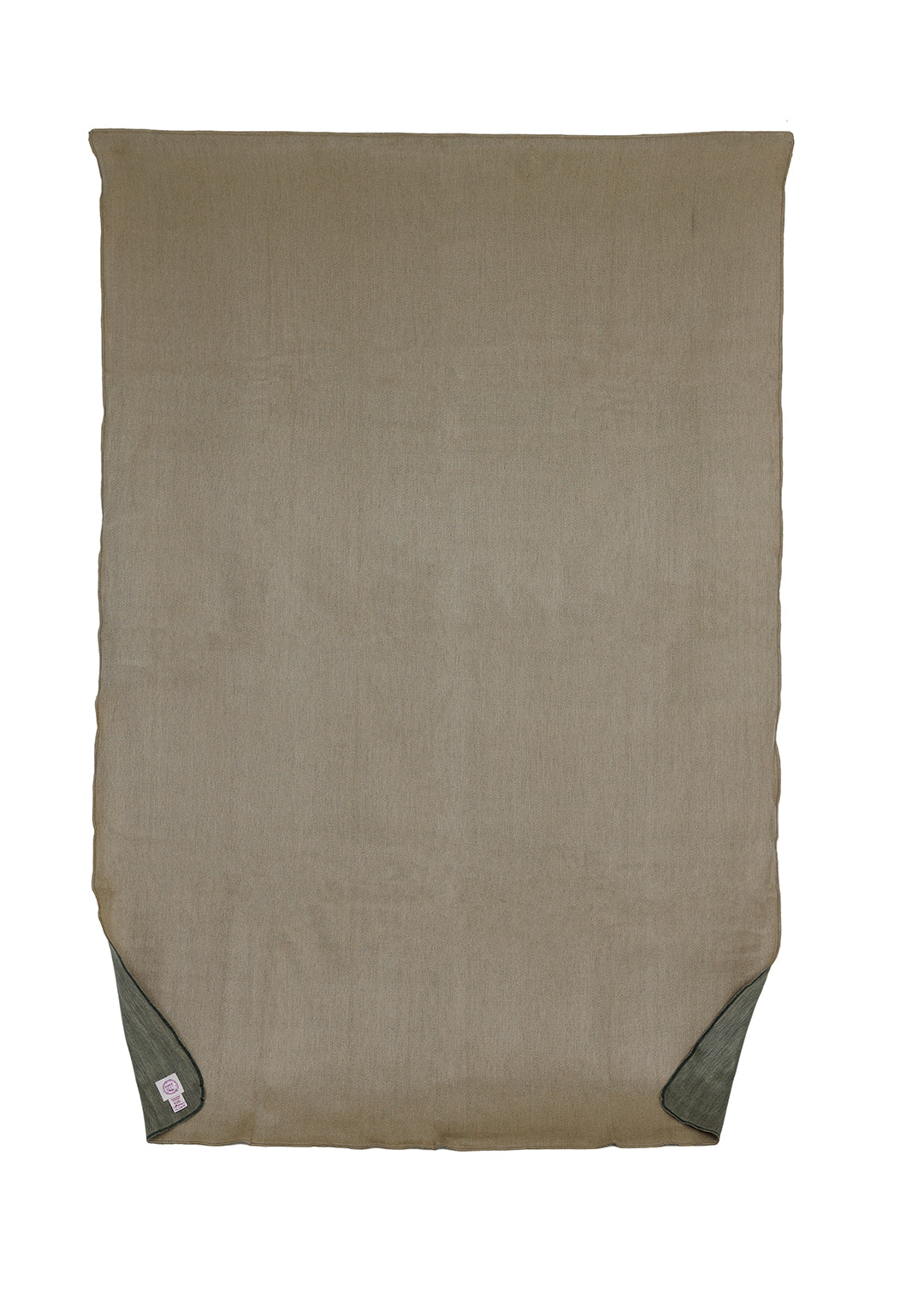 Kani Collection - Handwoven Reversible Khaki & Olive Green Alpaca Throw Blanket From Ecuador