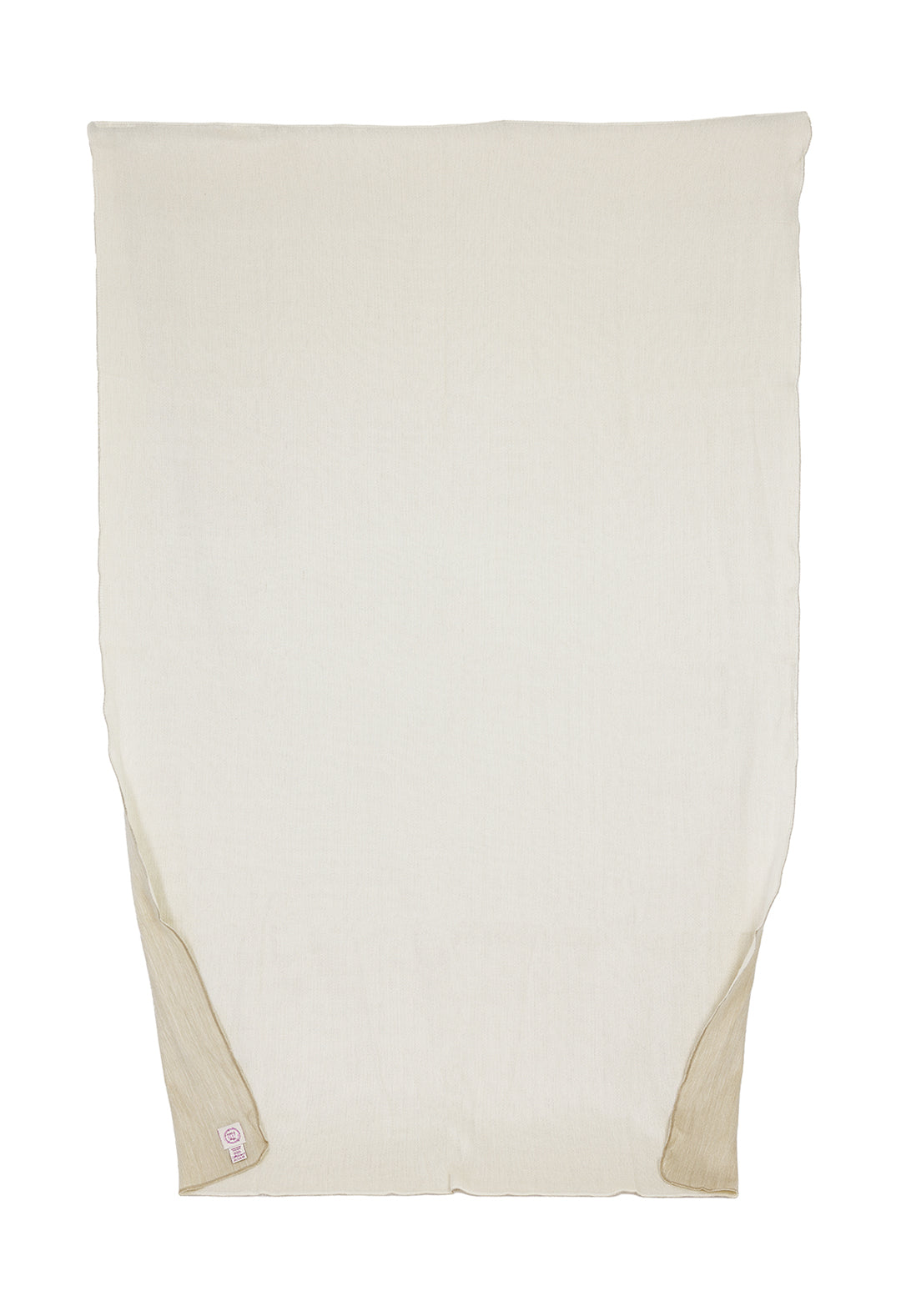 Kani Collection - Handwoven Reversible Natural Tobacco & White Alpaca Throw Blanket from Ecuador