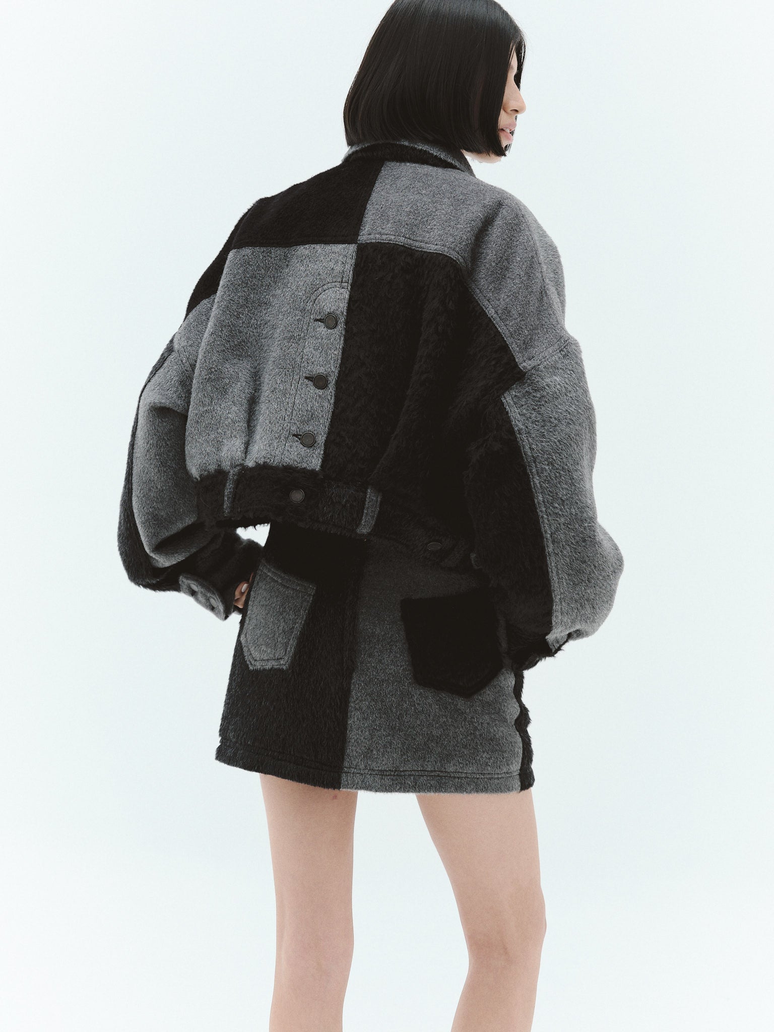 RENATA Alpaca Wool Jacket, Carbón | Pre-Order - Paz Lifestyle 