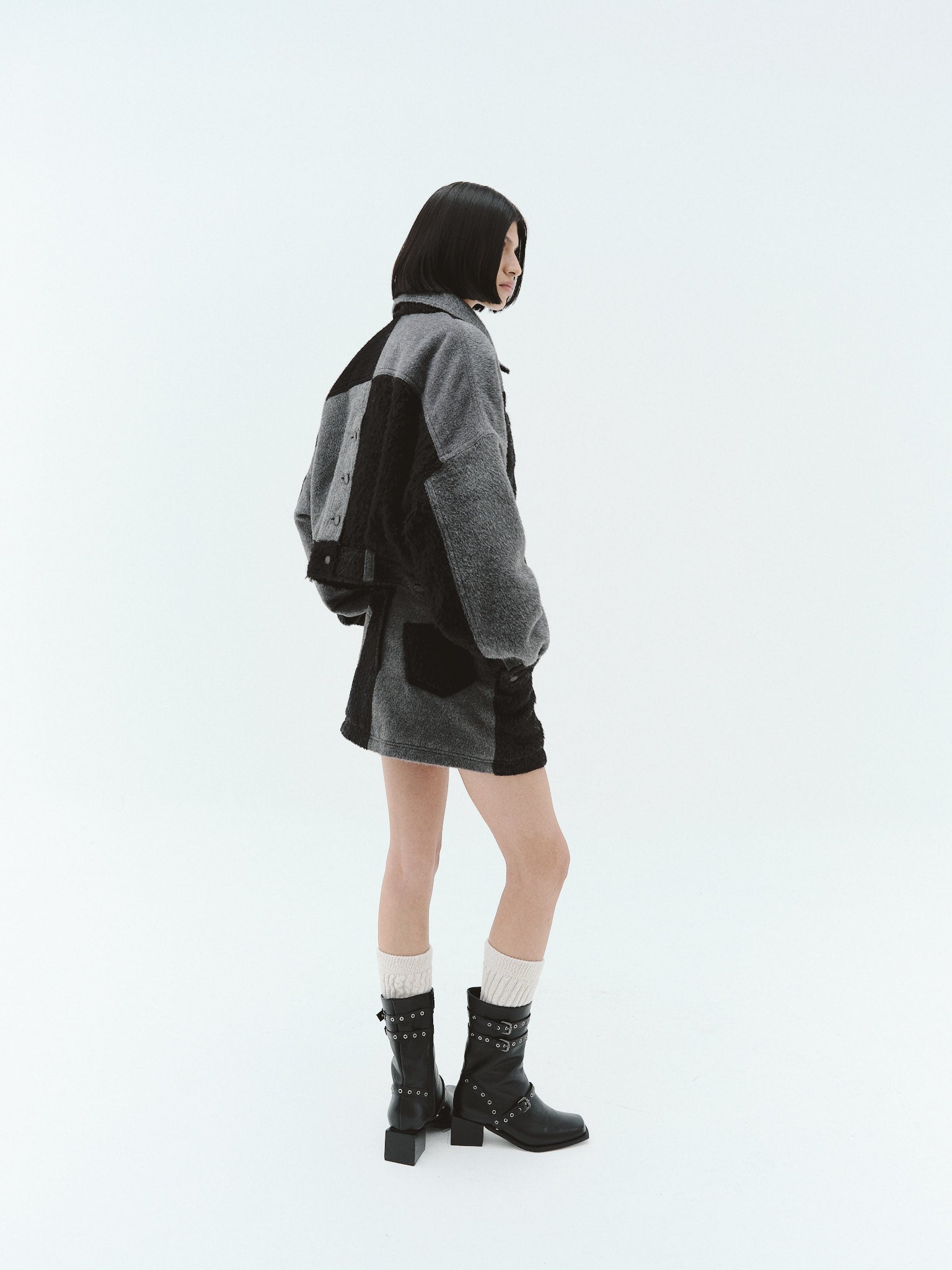 RENATA Alpaca Wool Jacket, Carbón | Pre-Order - Paz Lifestyle 