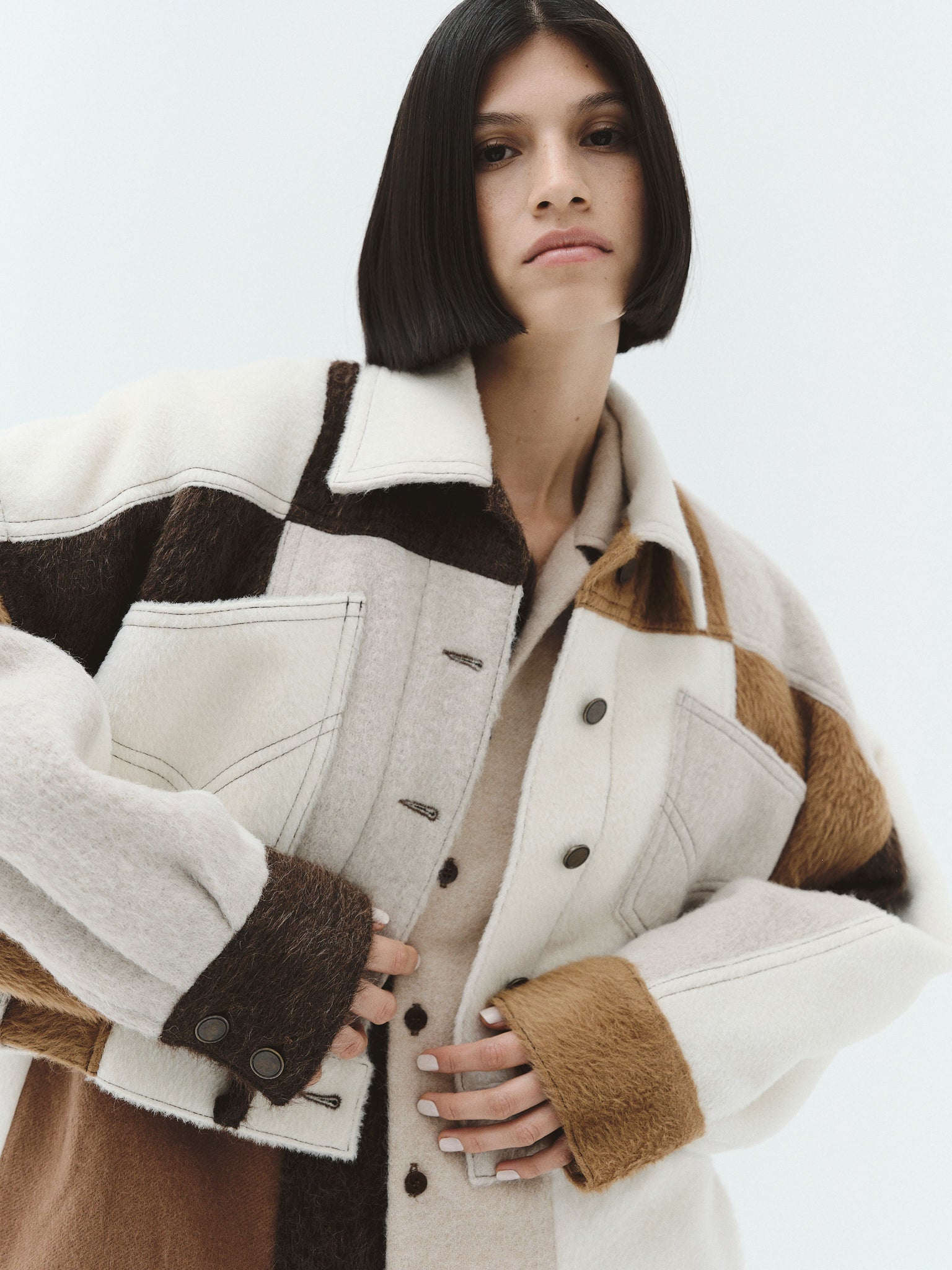 RENATA Alpaca Wool Jacket, Carbón | Pre-Order - Paz Lifestyle 