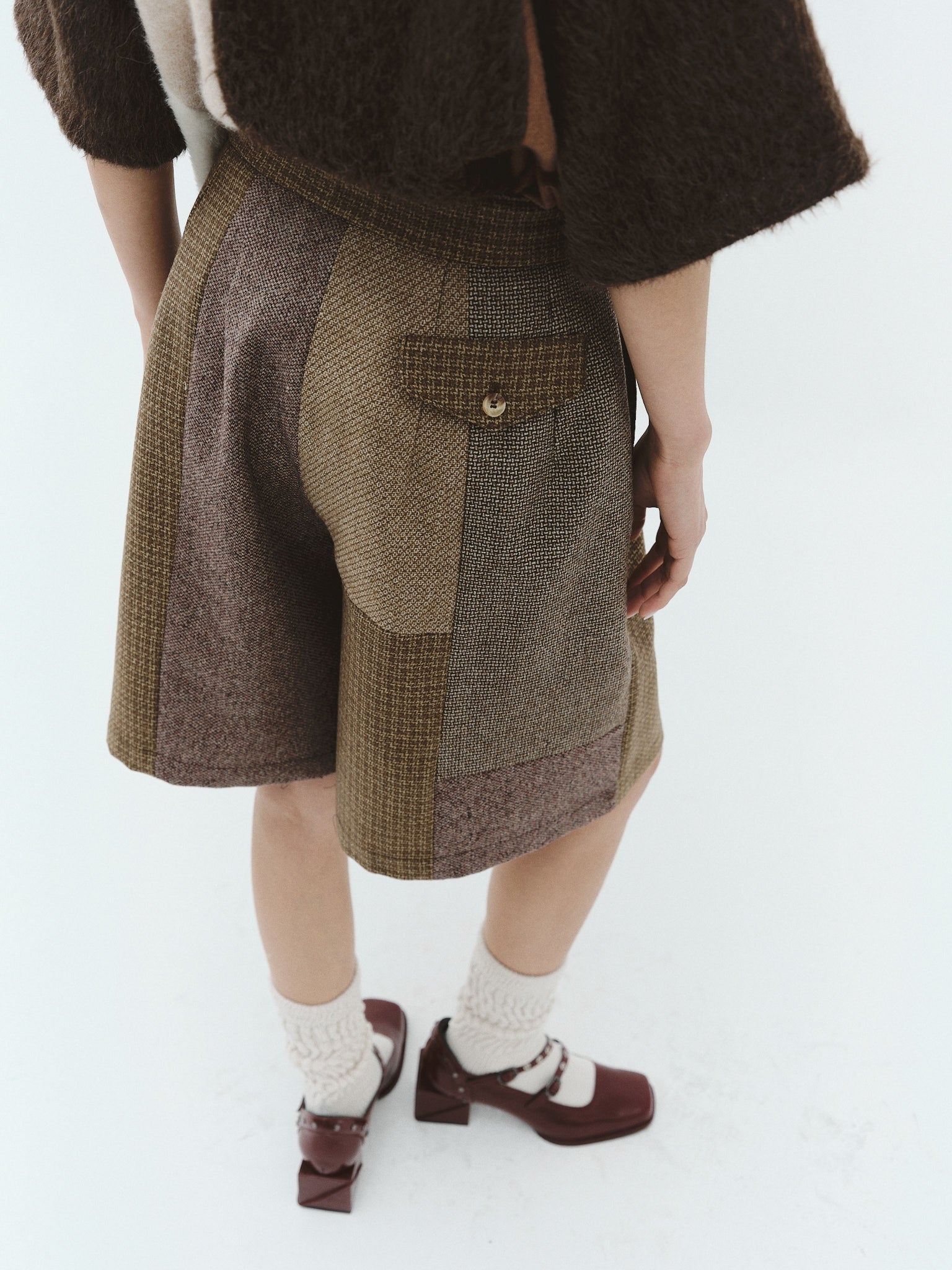 LUCILA Merino Wool Bermuda Shorts, Tostada | Pre-Order - Paz Lifestyle 