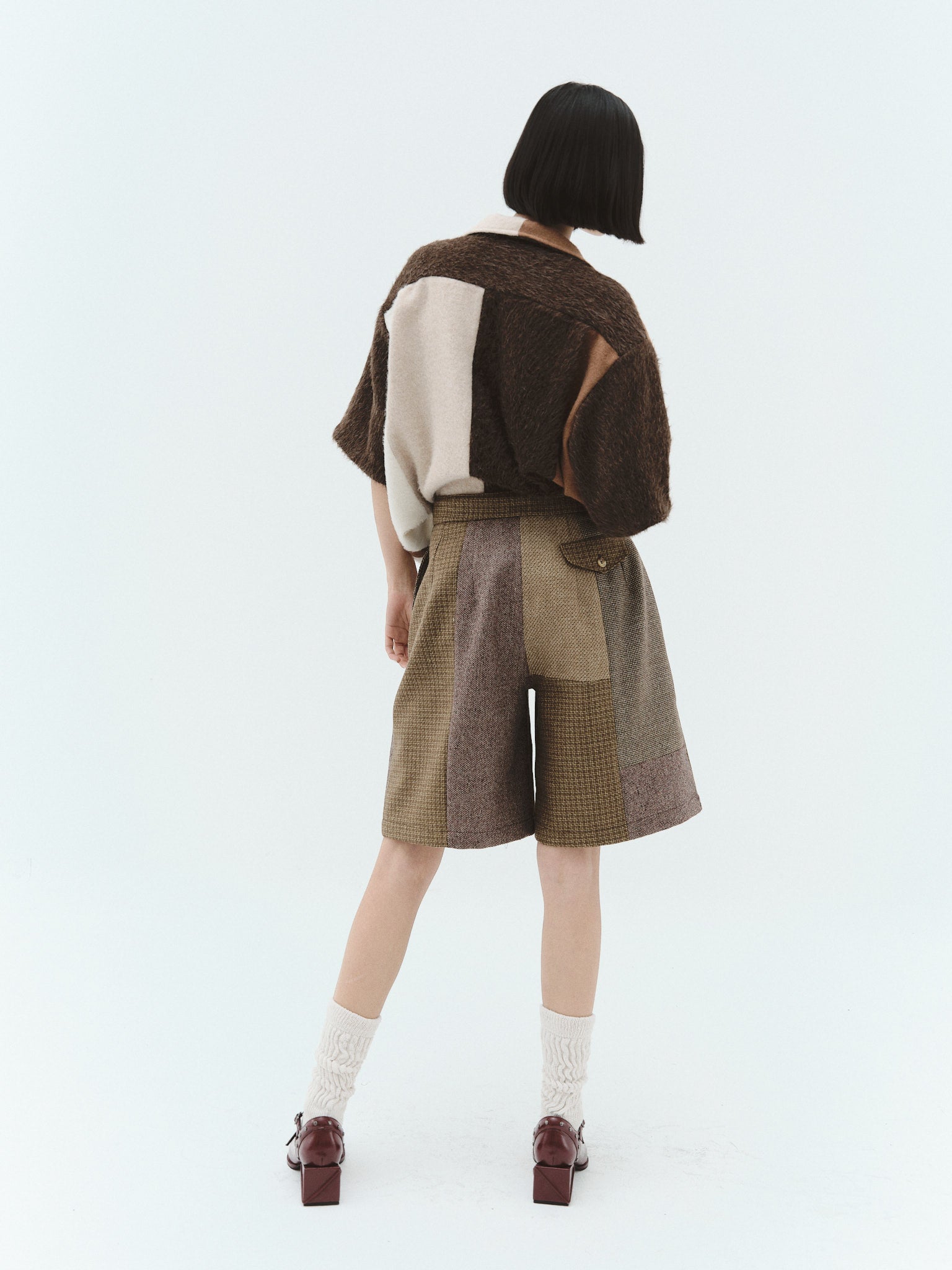 LUCILA Merino Wool Bermuda Shorts, Tostada | Pre-Order - Paz Lifestyle 