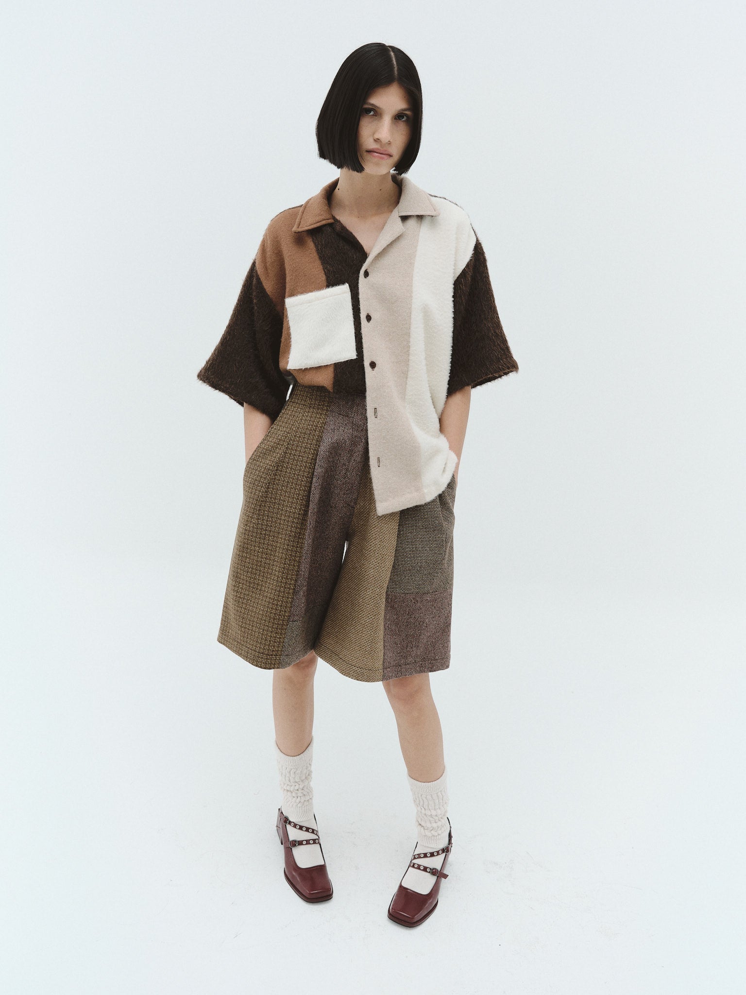 LUCILA Merino Wool Bermuda Shorts, Tostada | Pre-Order - Paz Lifestyle 