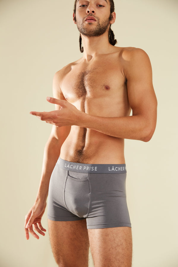 NEW Stratus Boxer Brief PACK OF 4 - Grey - Paz Lifestyle 