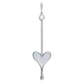 Love Wand Pendant in Sterling Silver and Mother-of-Pearl - Paz Lifestyle 