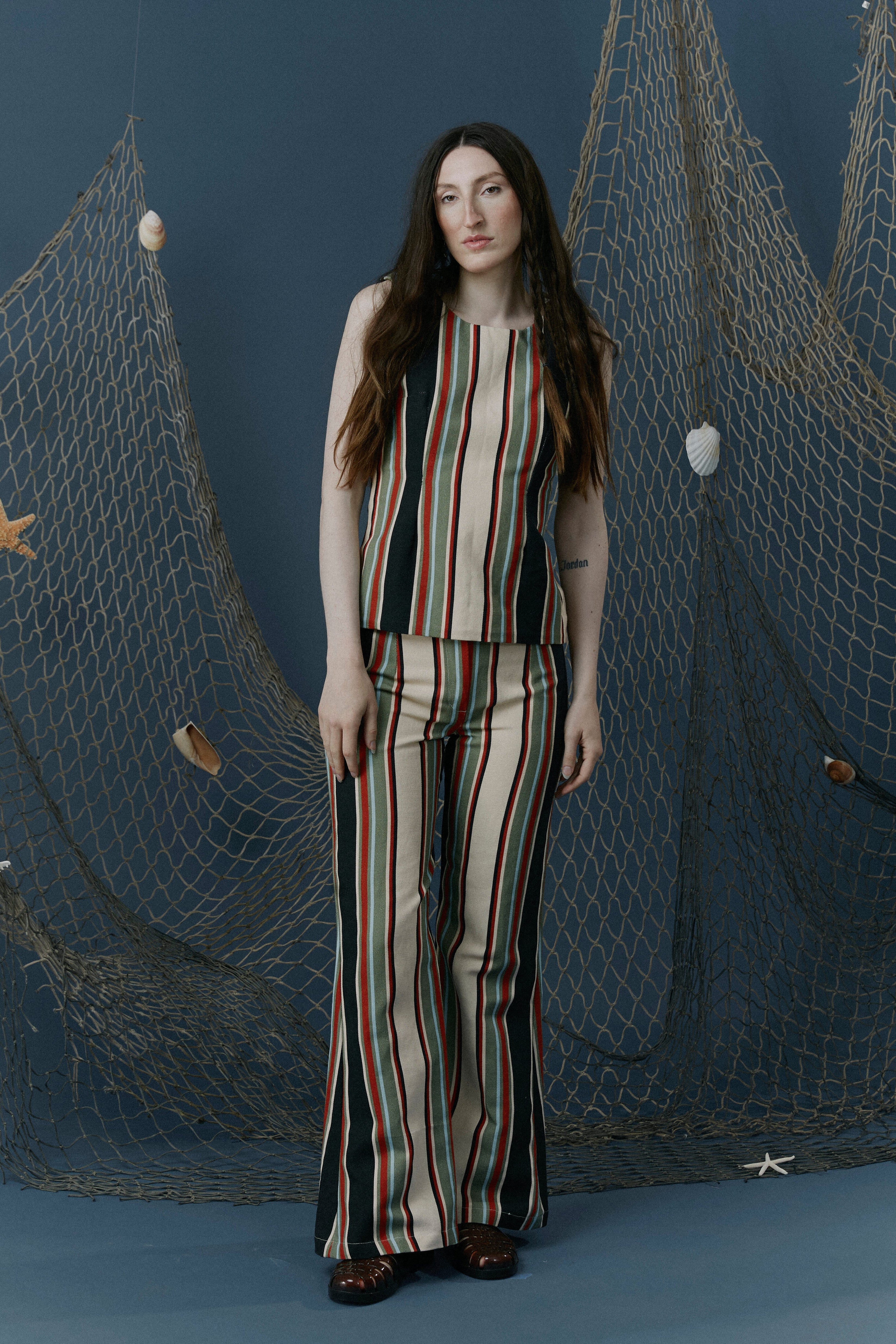 Striped Flare Pant